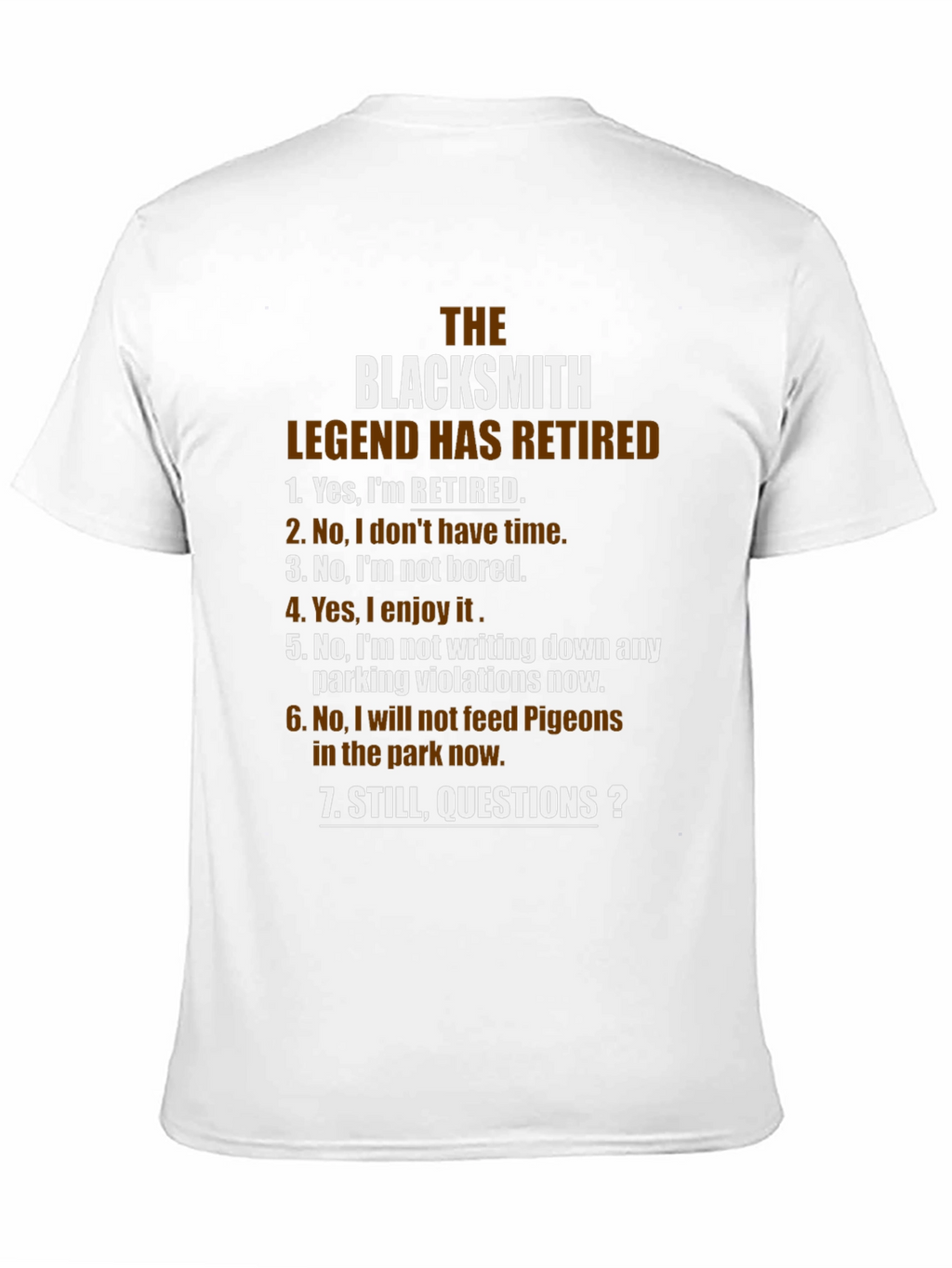 Retired Blacksmith Legend Graphic Tee