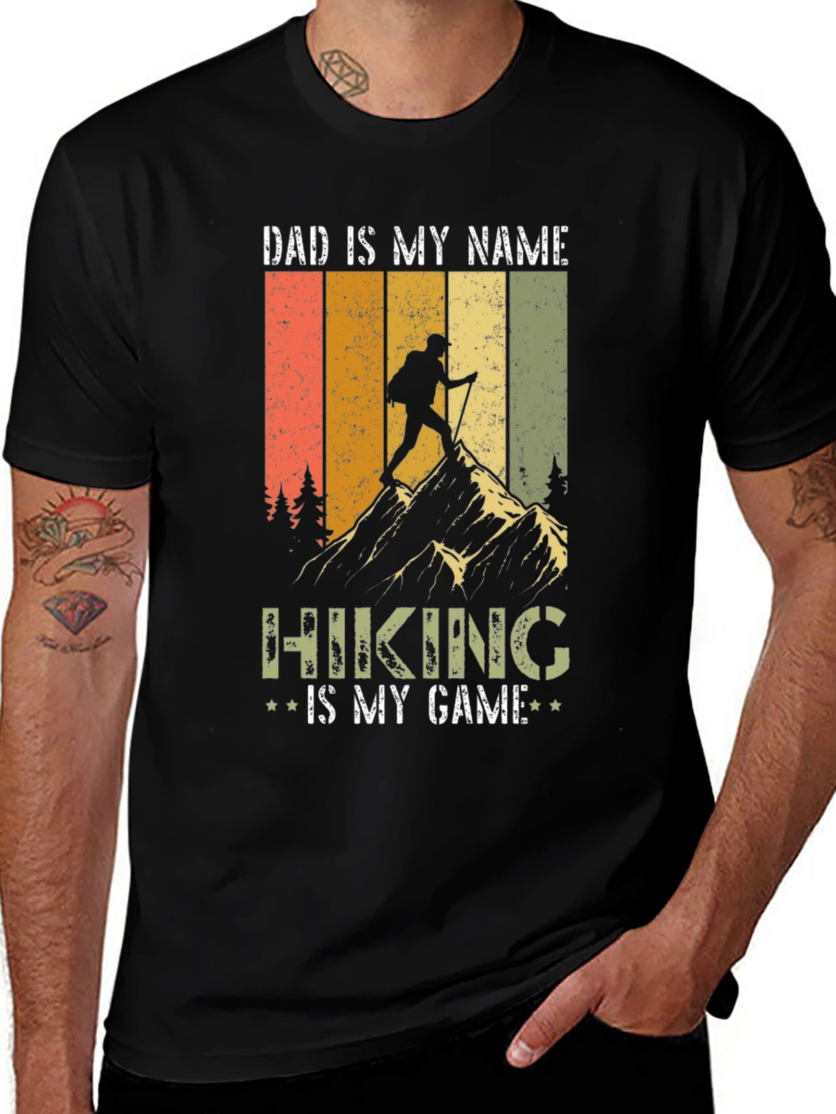 Dad is My Name Hiking is My Game T-Shirt