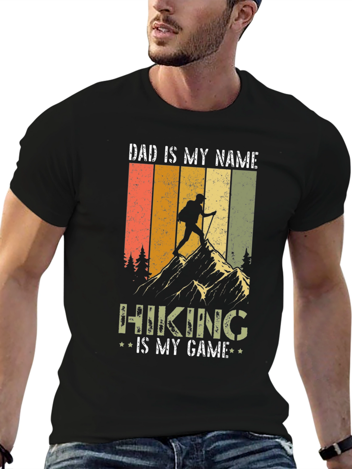 Dad is My Name Hiking is My Game T-Shirt