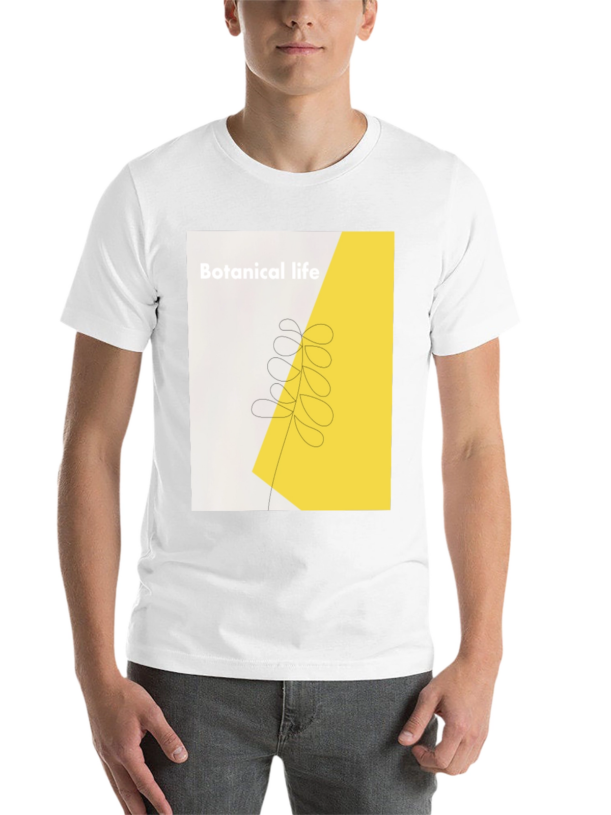 Botanical Life Graphic Black T-Shirt