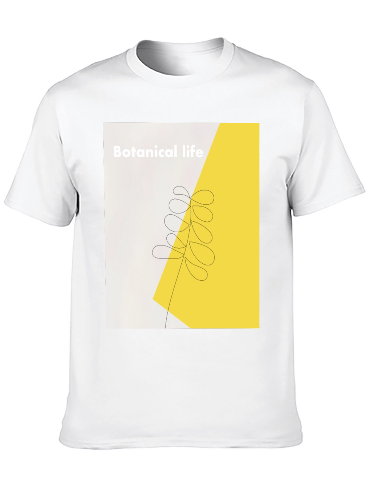 Botanical Life Graphic Black T-Shirt