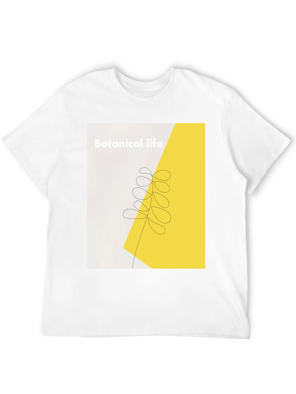 Botanical Life Graphic Black T-Shirt