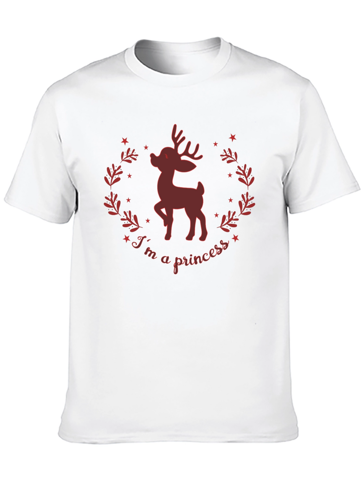 Im A Princess Deer Graphic Tee - Black