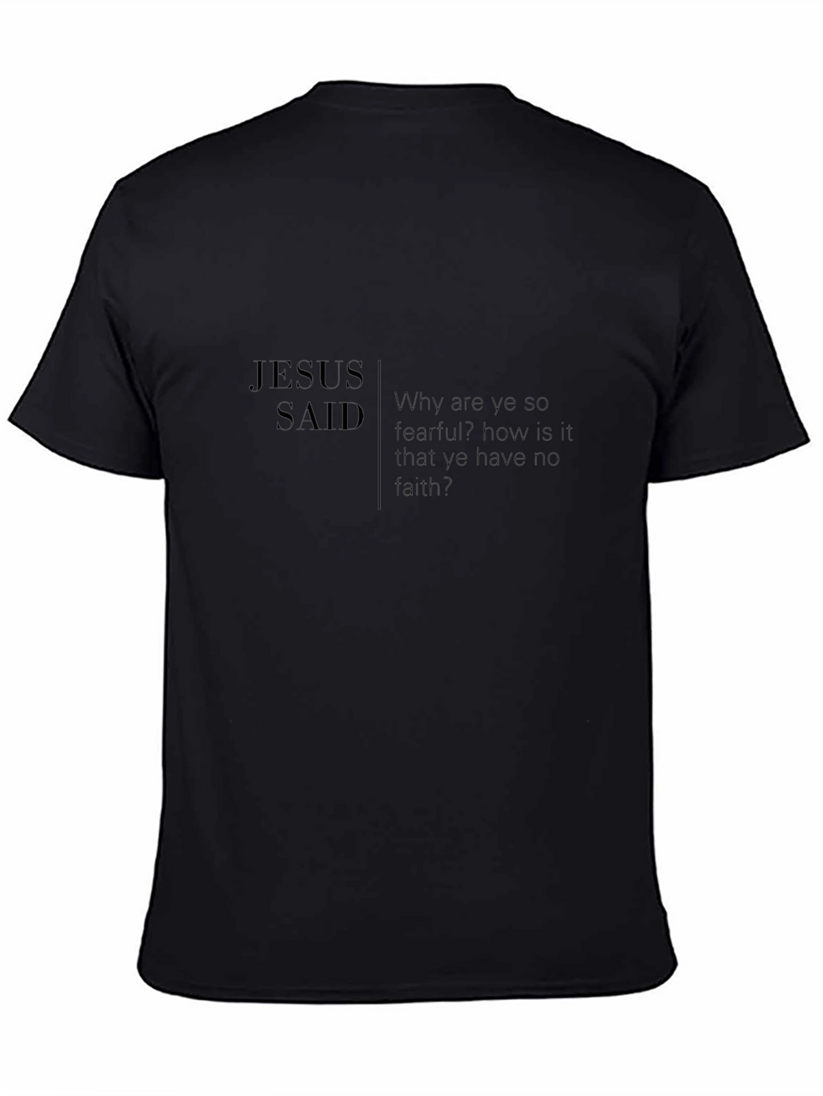Jesus Said Black T-Shirt - Faith Inspired Apparel