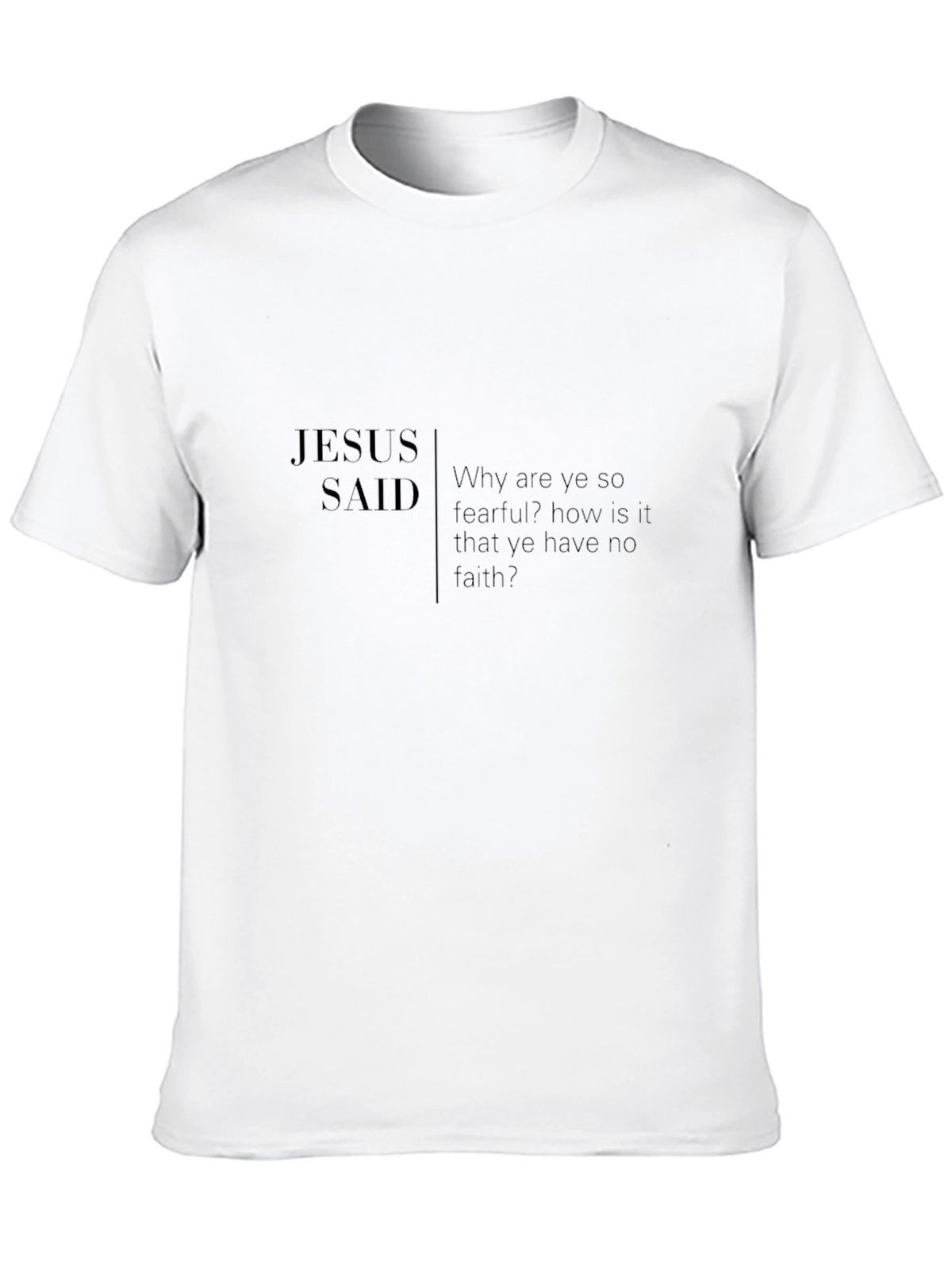 Jesus Said Black T-Shirt - Faith Inspired Apparel