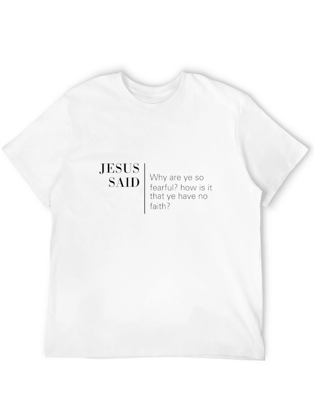 Jesus Said Black T-Shirt - Faith Inspired Apparel