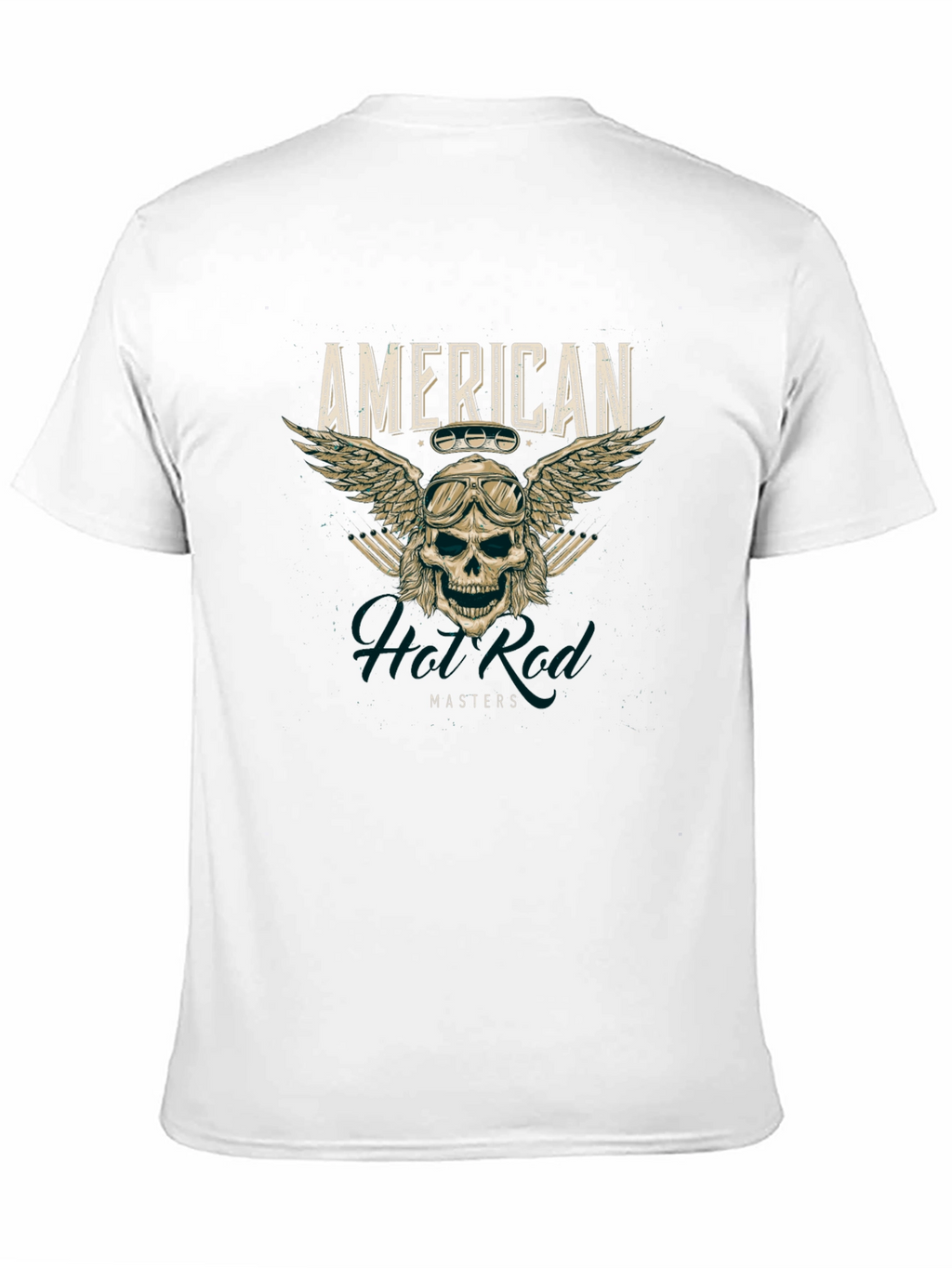 American Hot Rod Masters T-Shirt Skull Wings