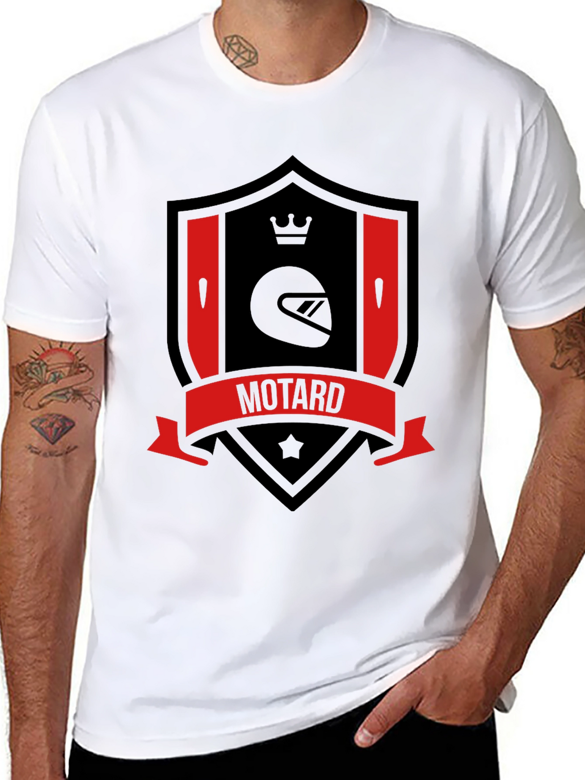 Motard Graphic Tee - Ride in Style