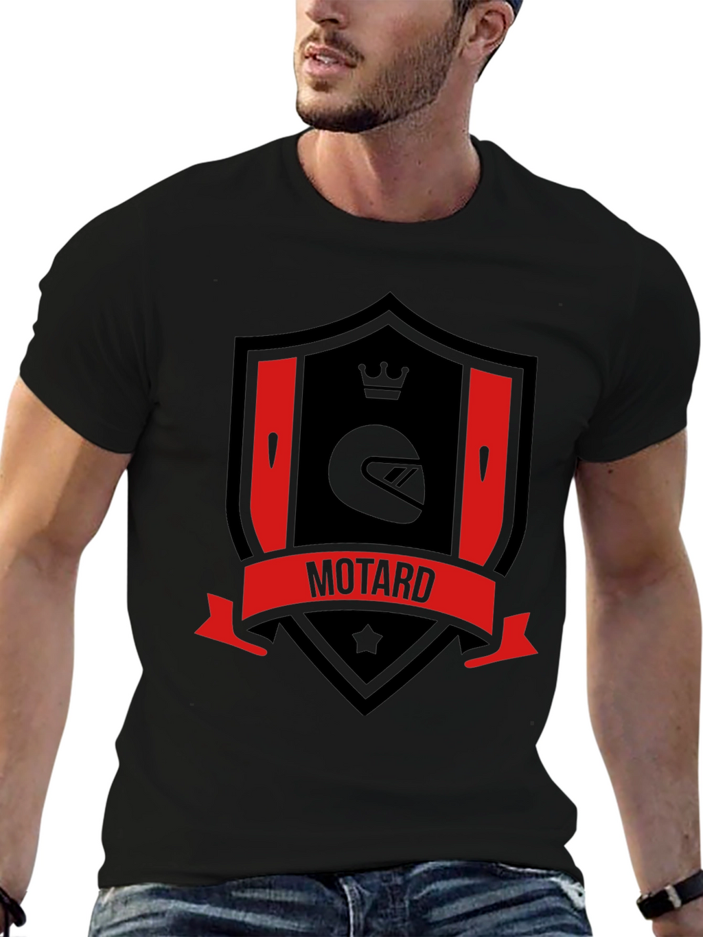 Motard Graphic Tee - Ride in Style