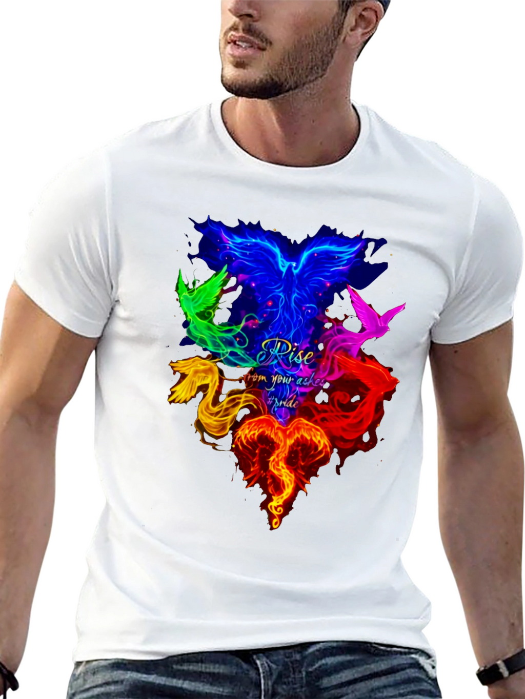 Rise From Your Ashes Pride Phoenix T-Shirt