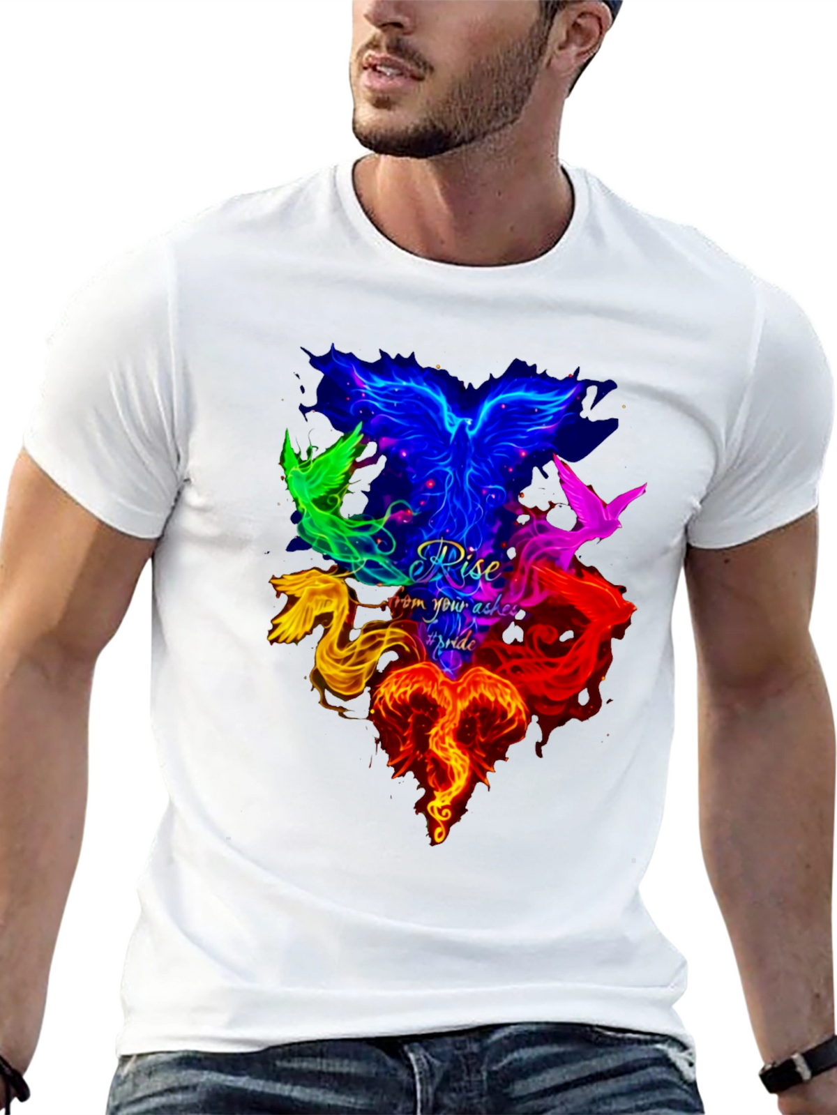 Rise From Your Ashes Pride Phoenix T-Shirt