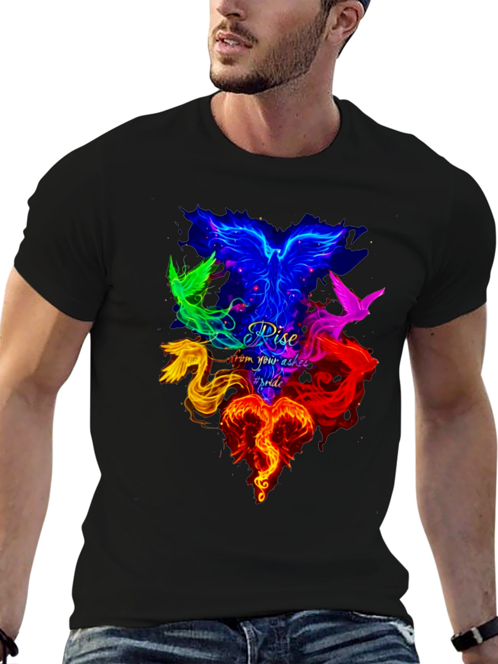 Rise From Your Ashes Pride Phoenix T-Shirt