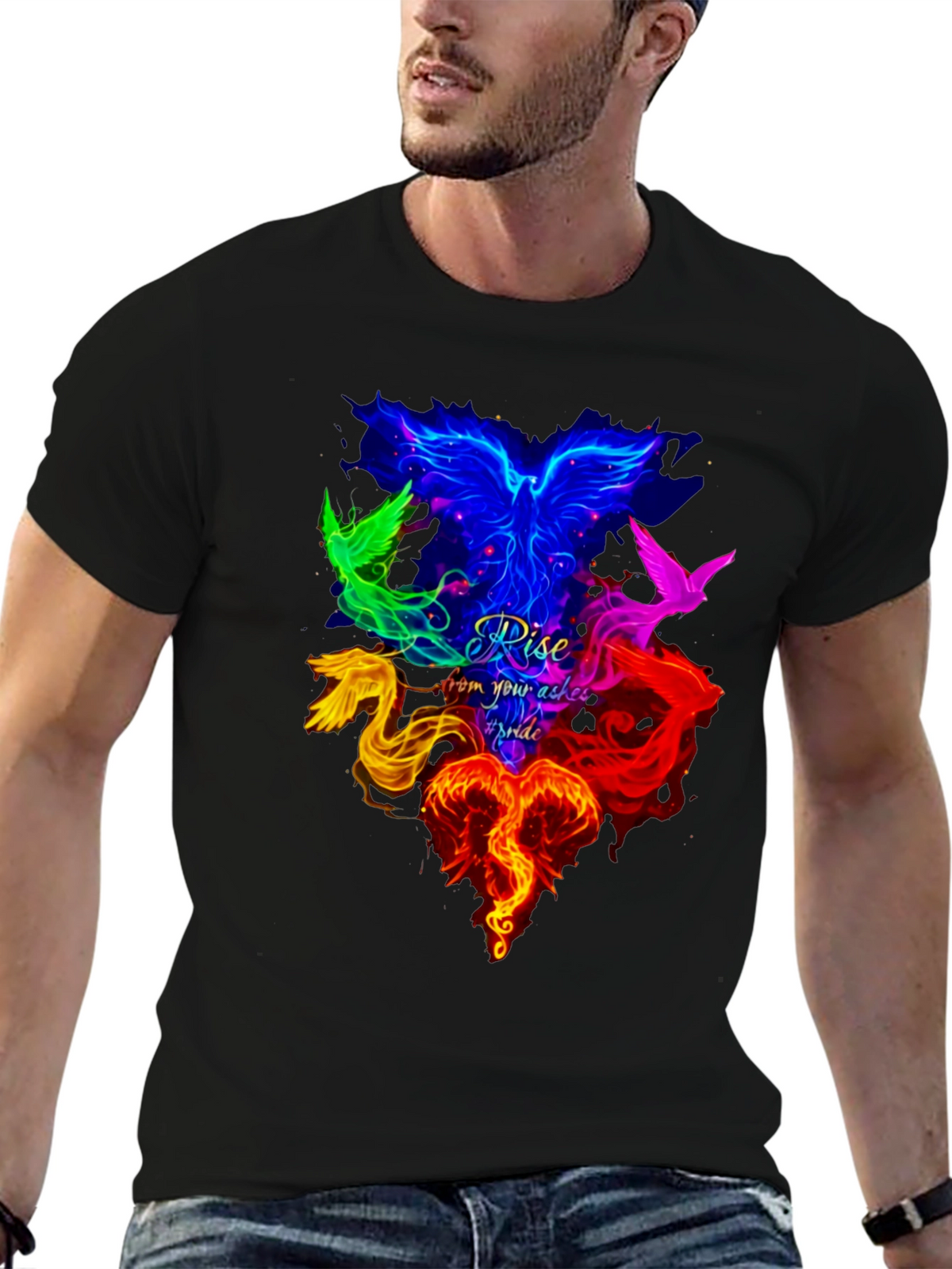 Rise From Your Ashes Pride Phoenix T-Shirt