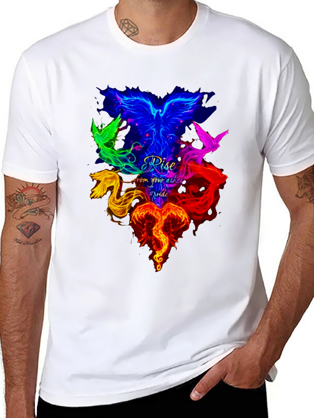 Rise From Your Ashes Pride Phoenix T-Shirt