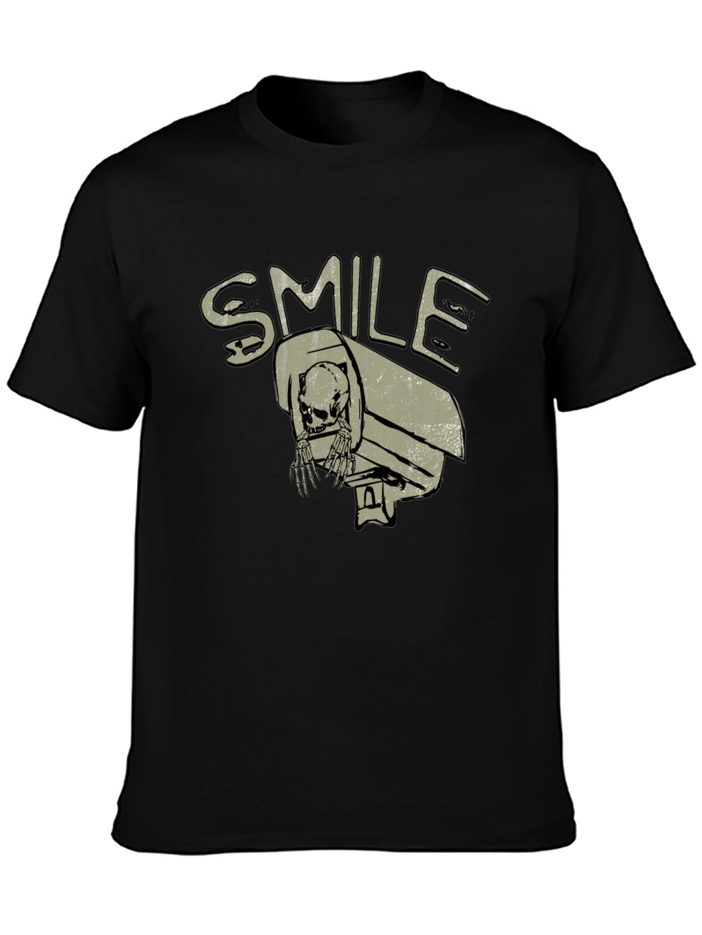 Smile Surveillance T-Shirt - Skeleton in Camera
