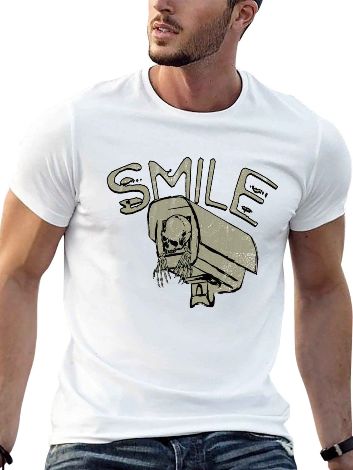 Smile Surveillance T-Shirt - Skeleton in Camera
