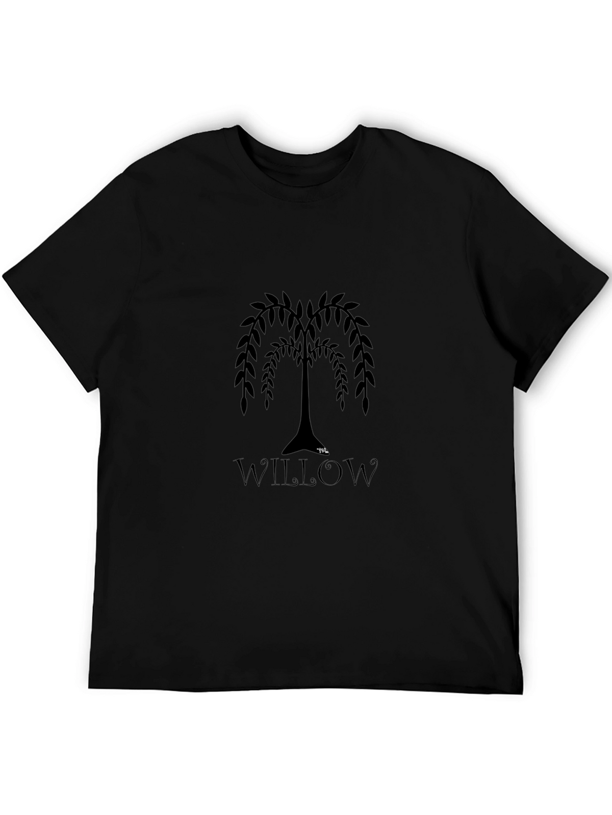Willow Tree Graphic Black T-Shirt