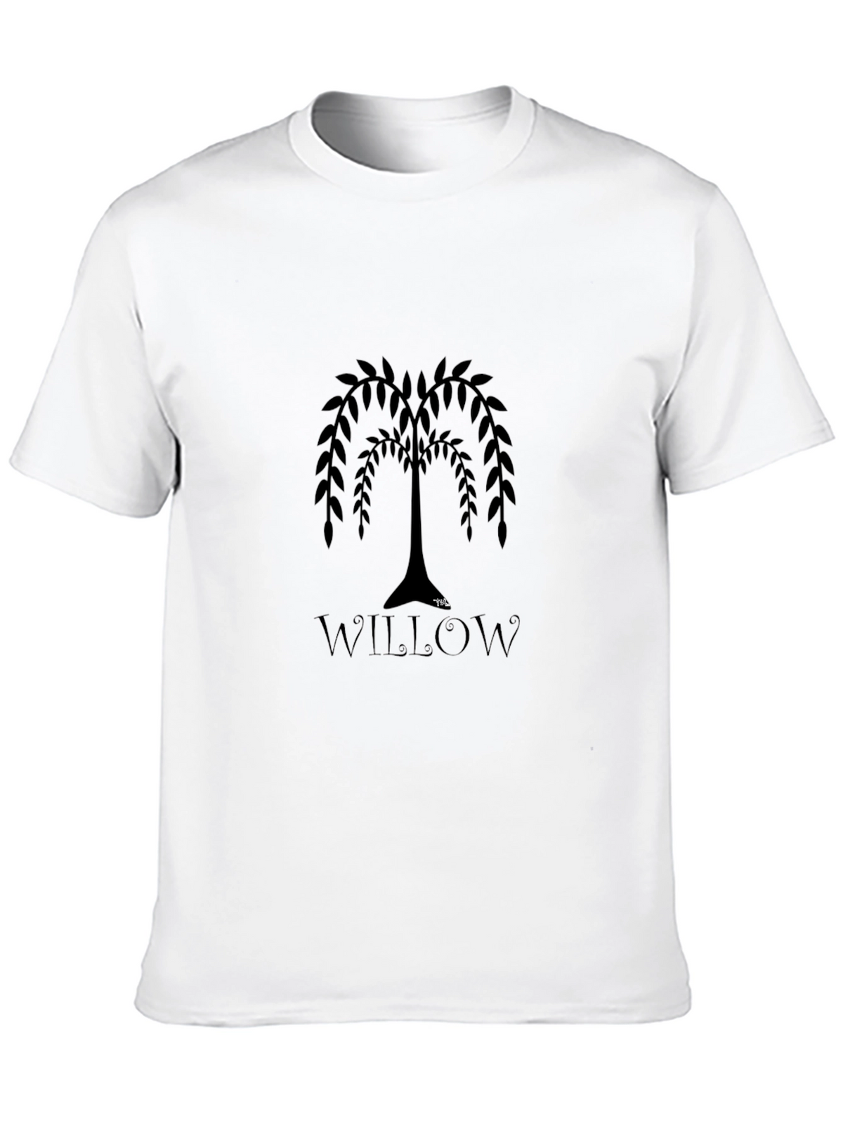 Willow Tree Graphic Black T-Shirt