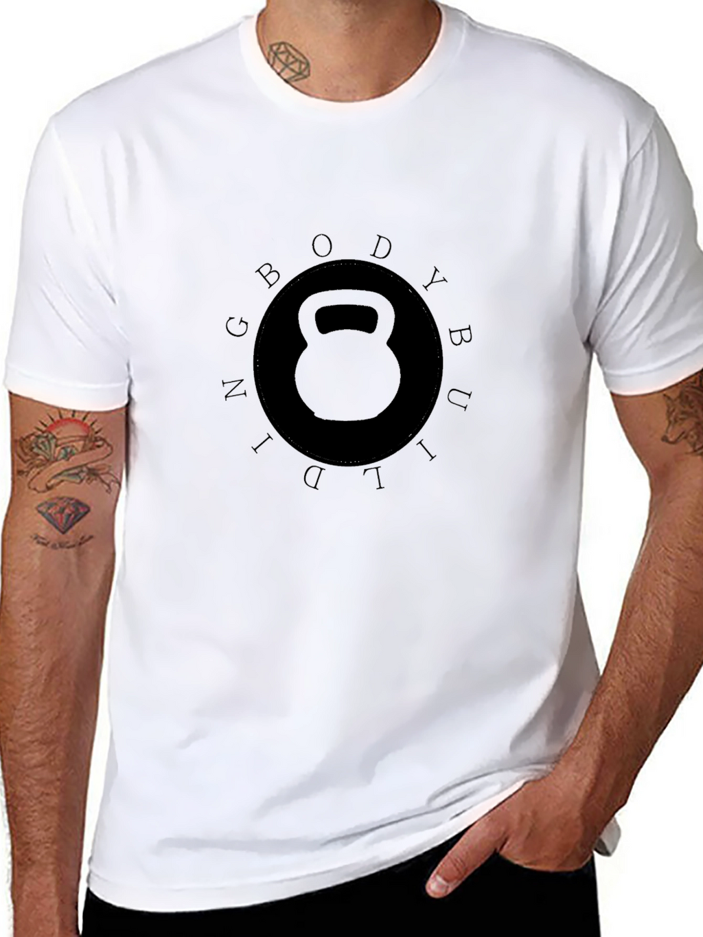 Bodybuilding Kettlebell Graphic T-Shirt