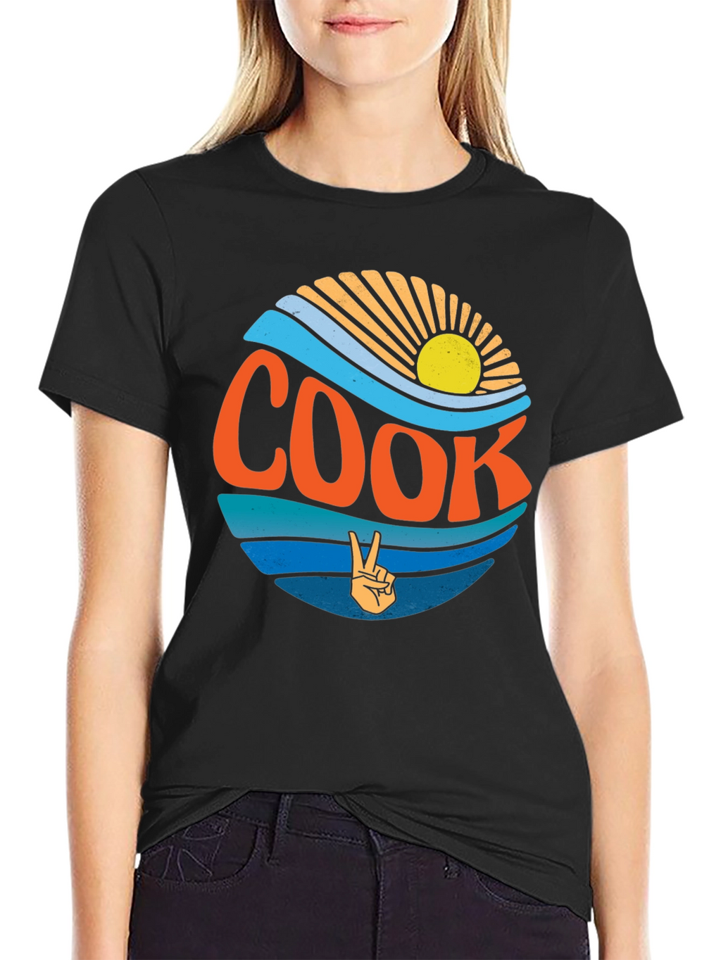 Cook Retro Wave Graphic Tee - Black