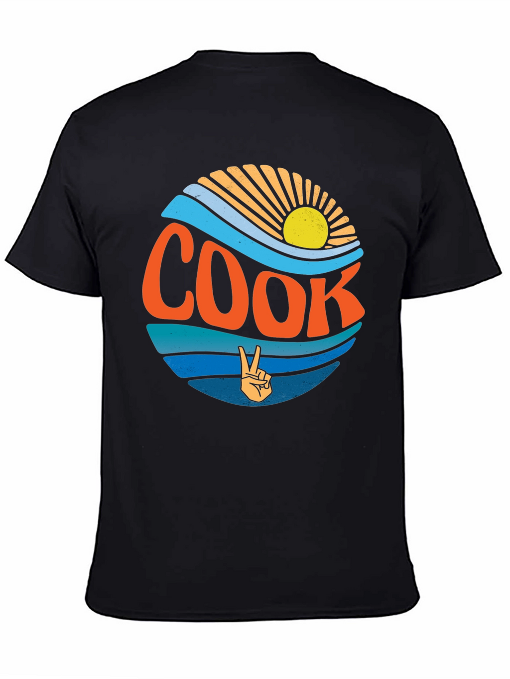 Cook Retro Wave Graphic Tee - Black