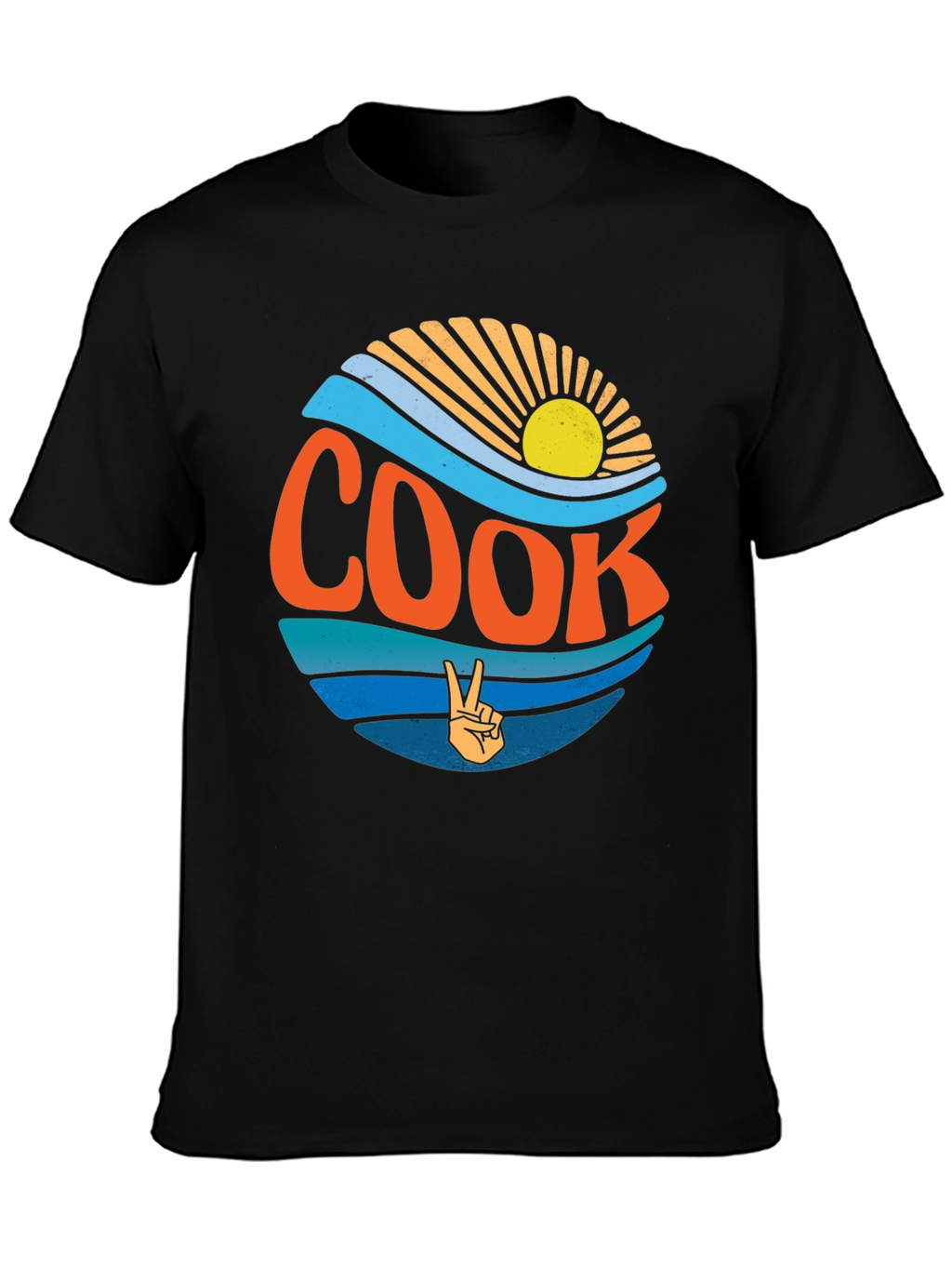 Cook Retro Wave Graphic Tee - Black