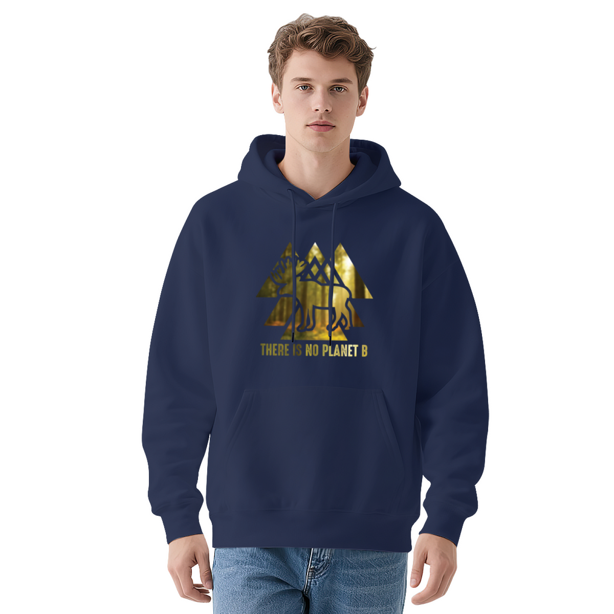 Moose Nature Hoodie - "THERE IS NO PLANET B"