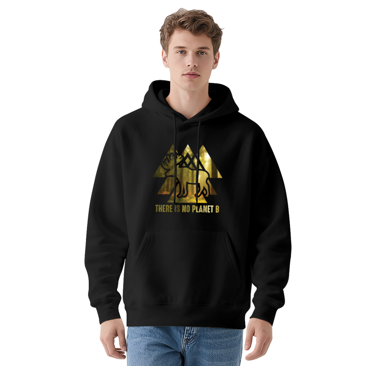 Moose Nature Hoodie - "THERE IS NO PLANET B"
