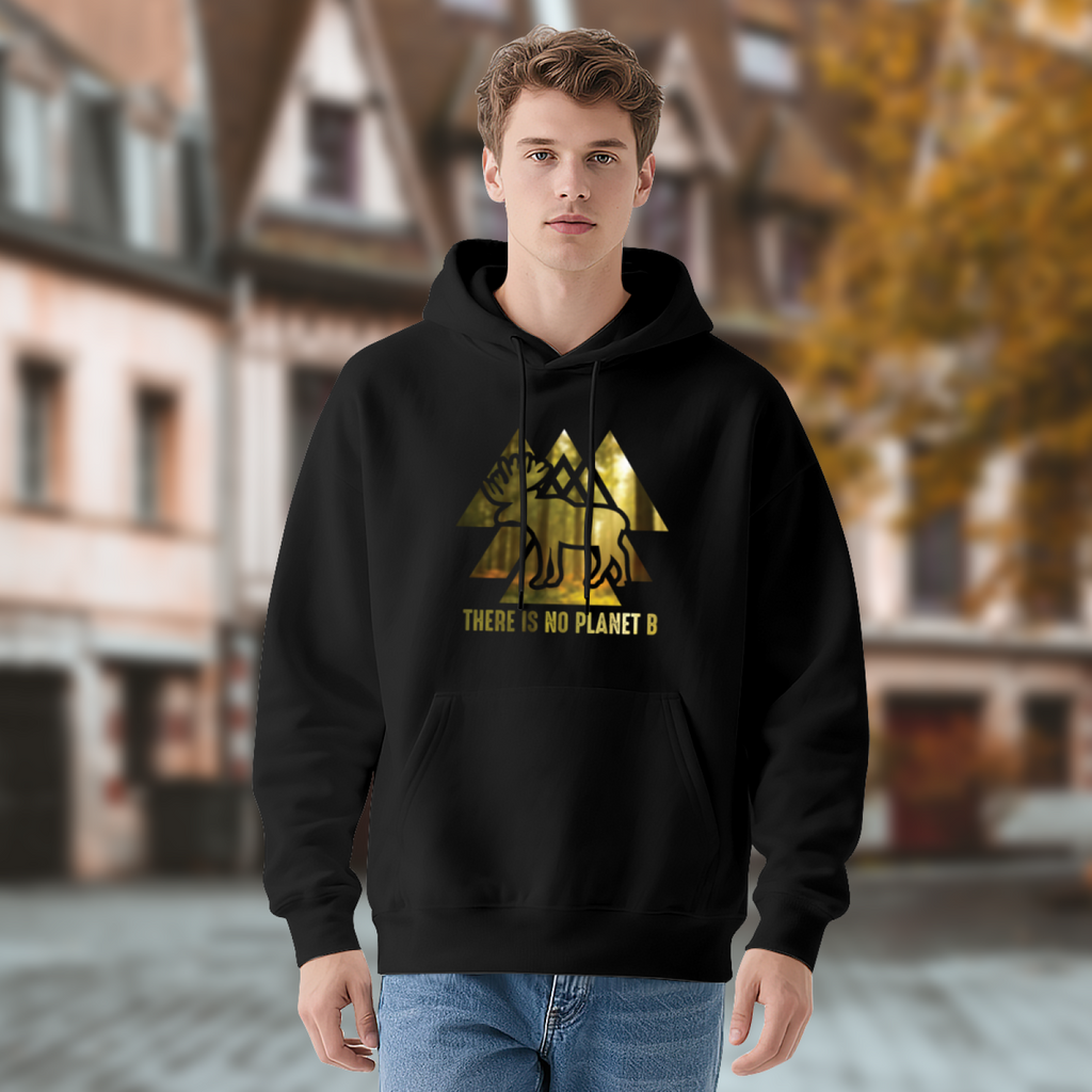 Moose Nature Hoodie - "THERE IS NO PLANET B"
