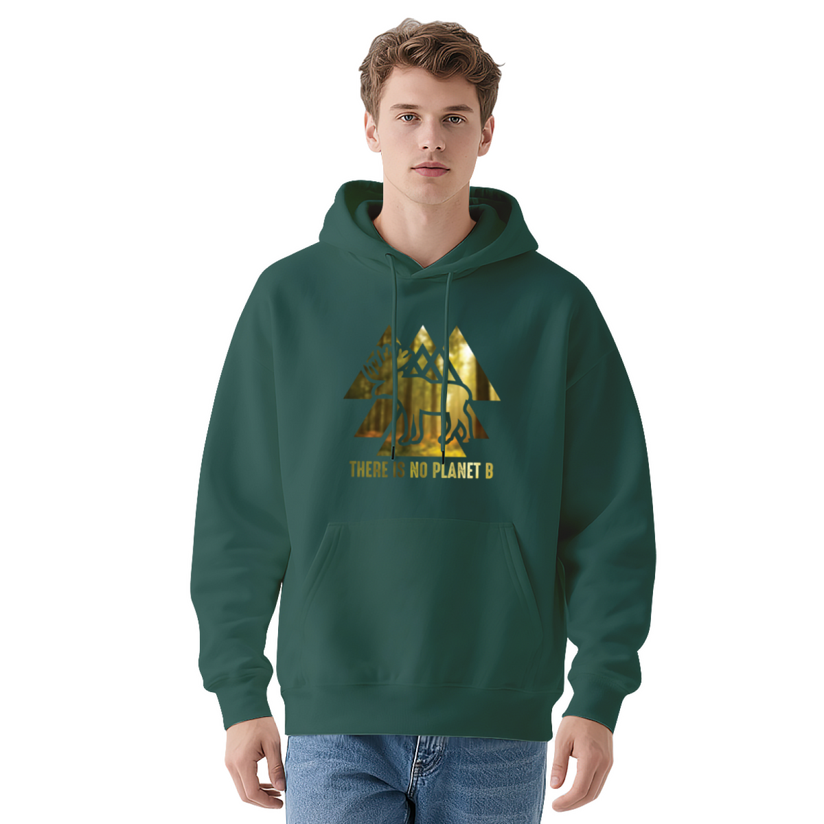 Moose Nature Hoodie - "THERE IS NO PLANET B"
