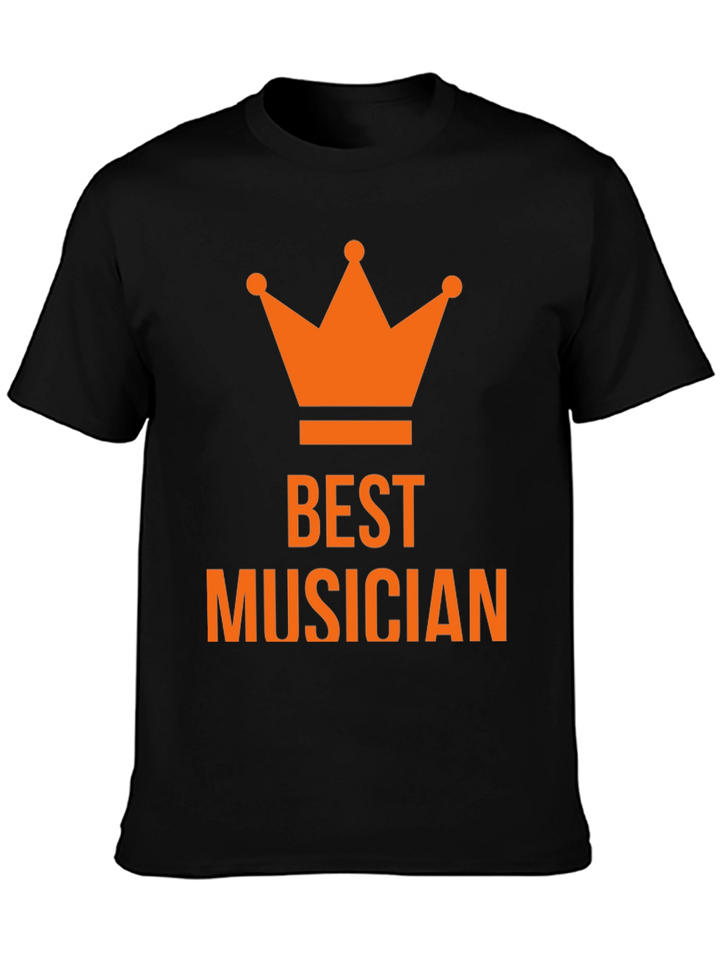 Best Musician Crown T-Shirt - Black