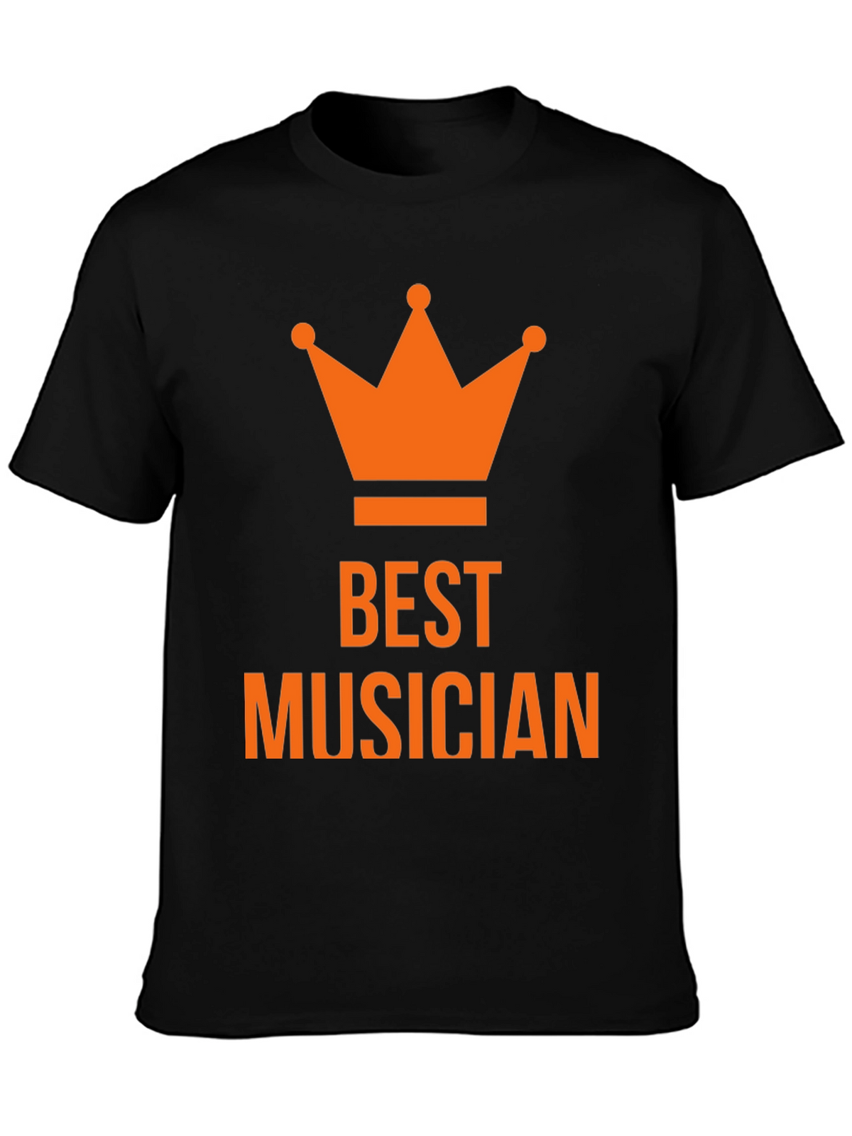 Best Musician Crown T-Shirt - Black