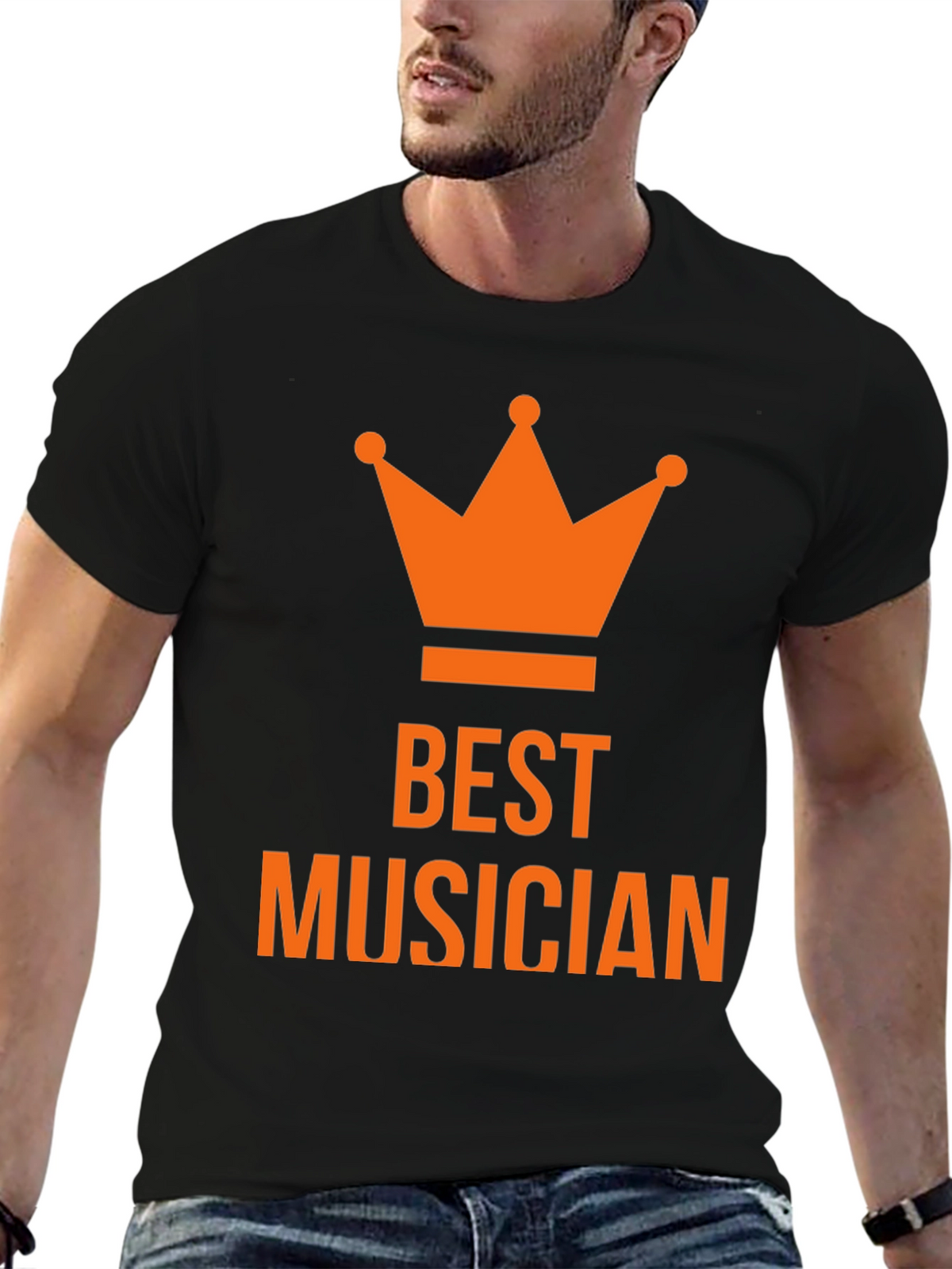 Best Musician Crown T-Shirt - Black