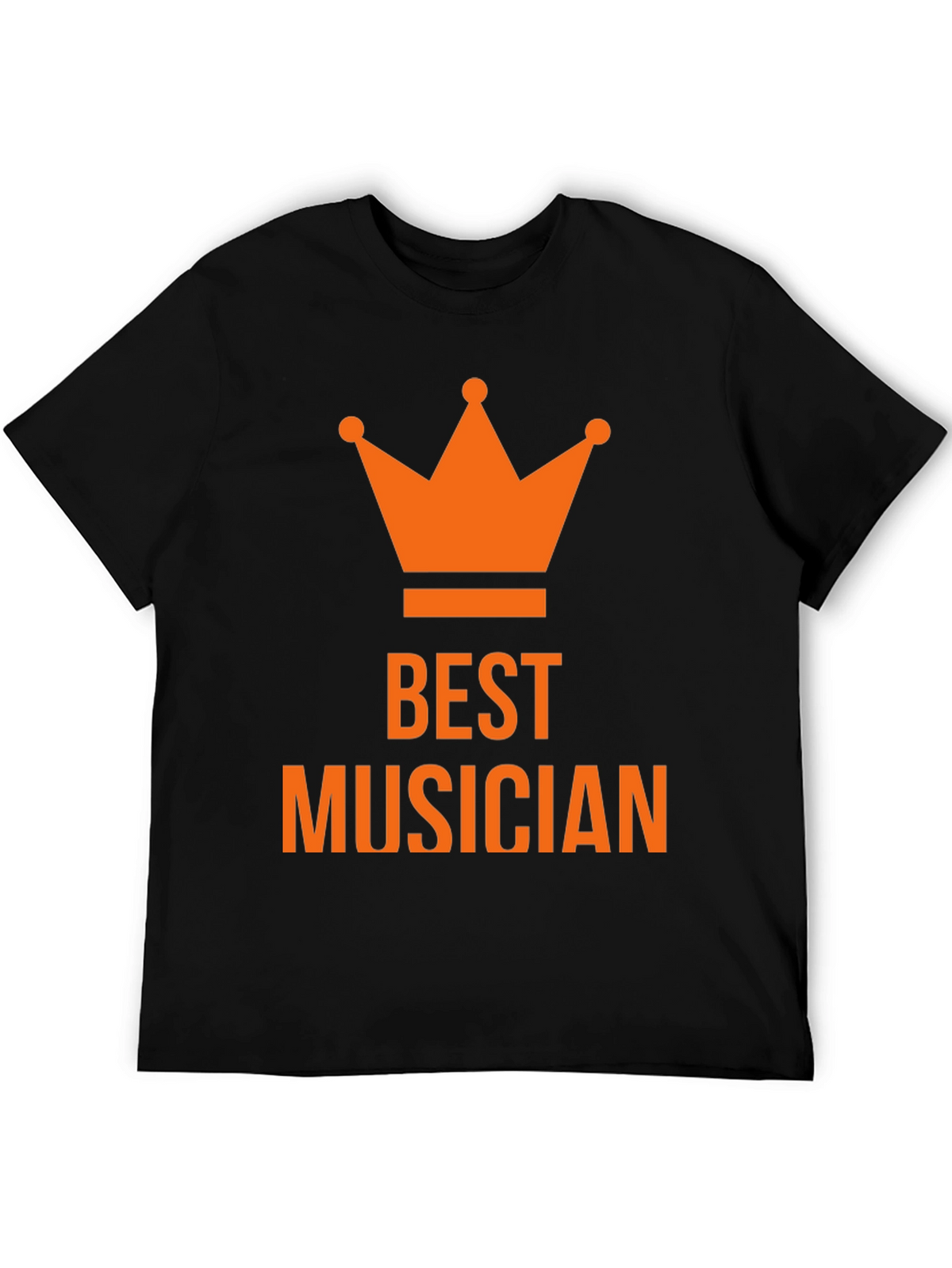 Best Musician Crown T-Shirt - Black