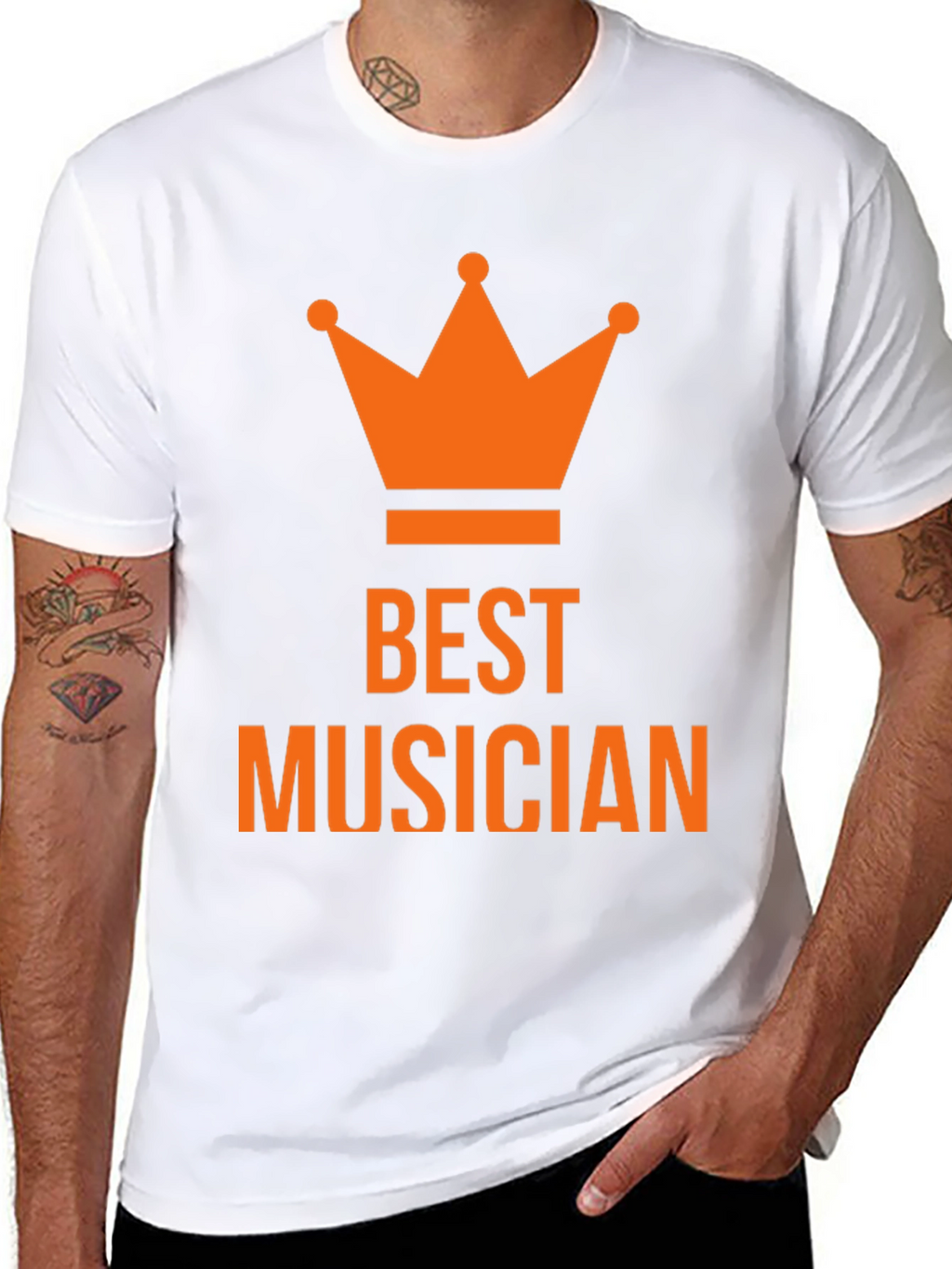 Best Musician Crown T-Shirt - Black