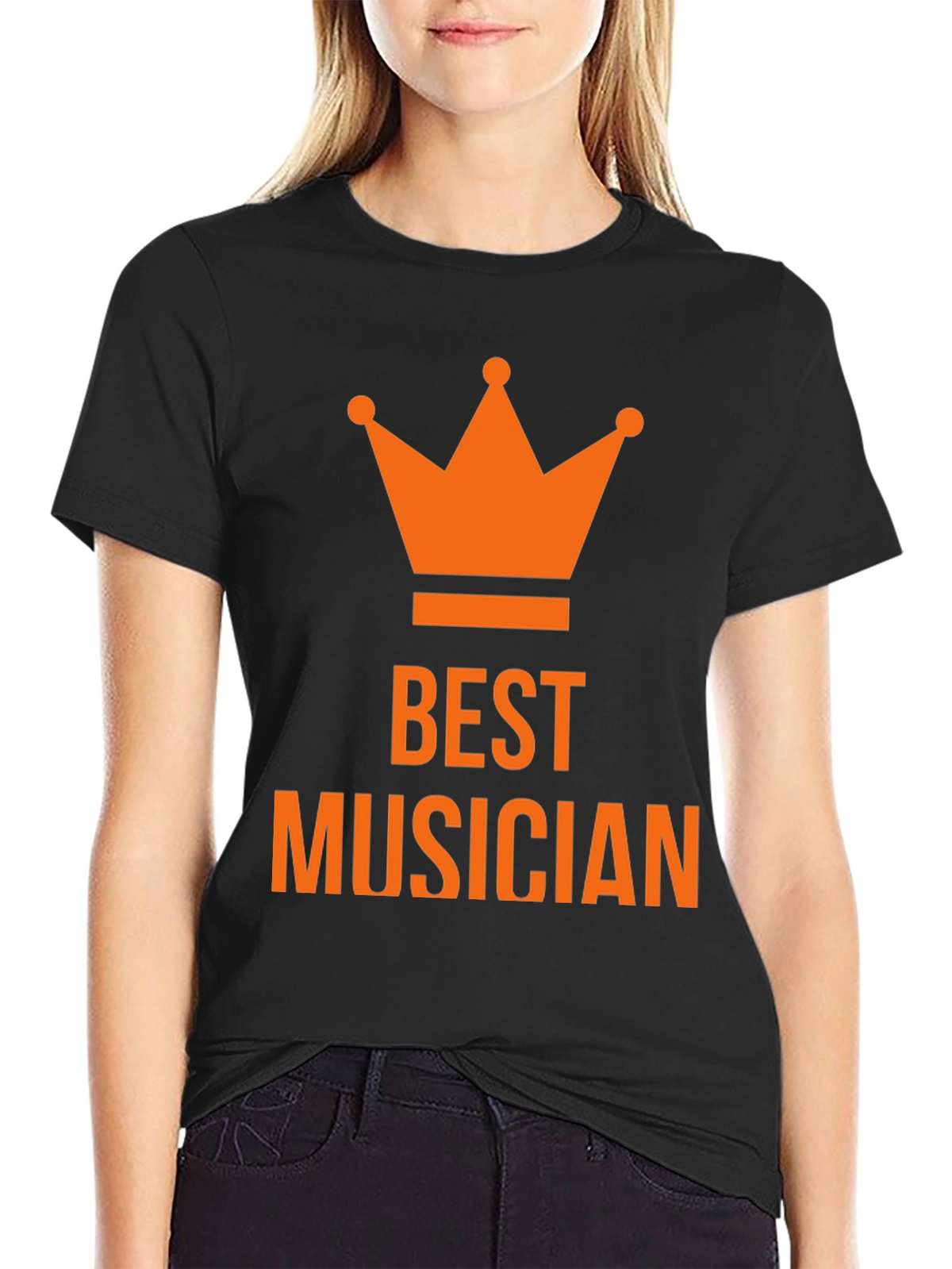 Best Musician Crown T-Shirt - Black