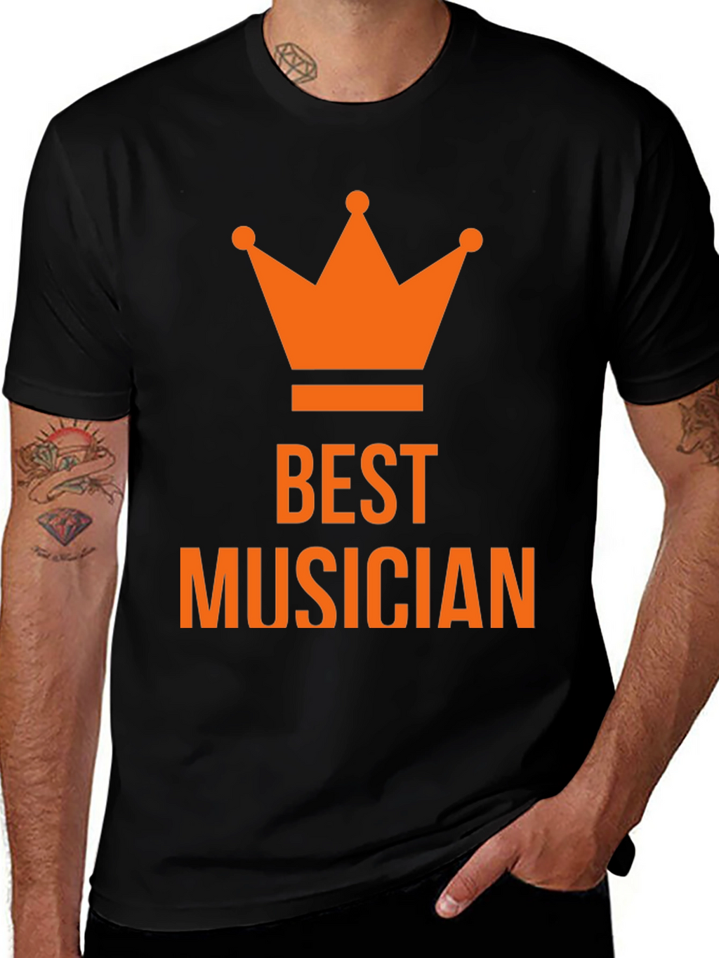 Best Musician Crown T-Shirt - Black
