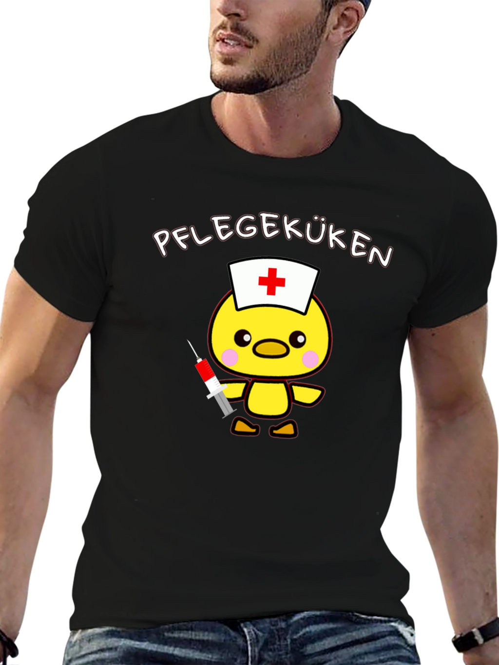 Nurse Chick T-Shirt - Caregiver Cute Cartoon Tee