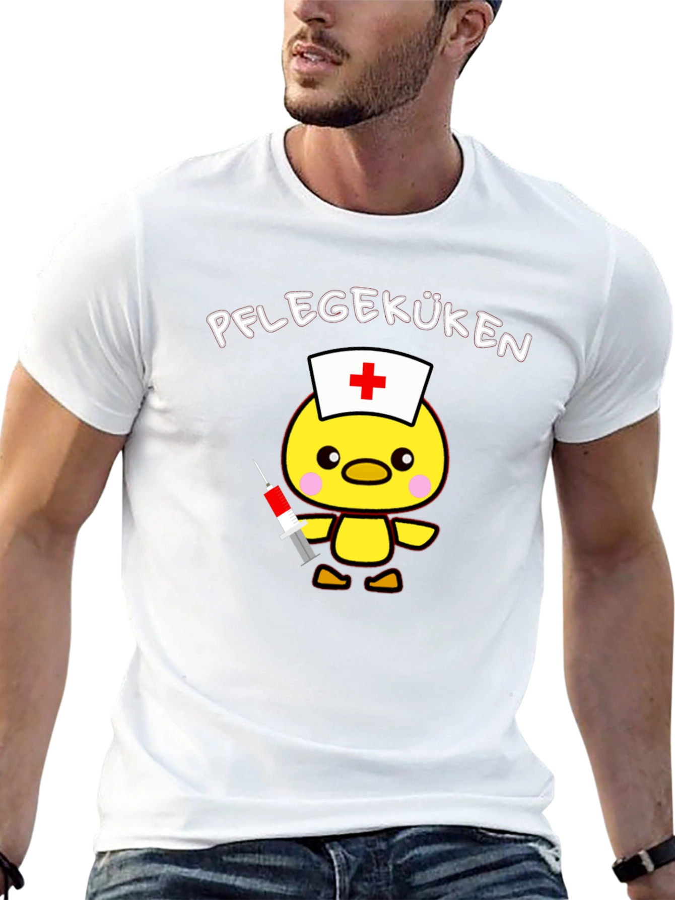Nurse Chick T-Shirt - Caregiver Cute Cartoon Tee
