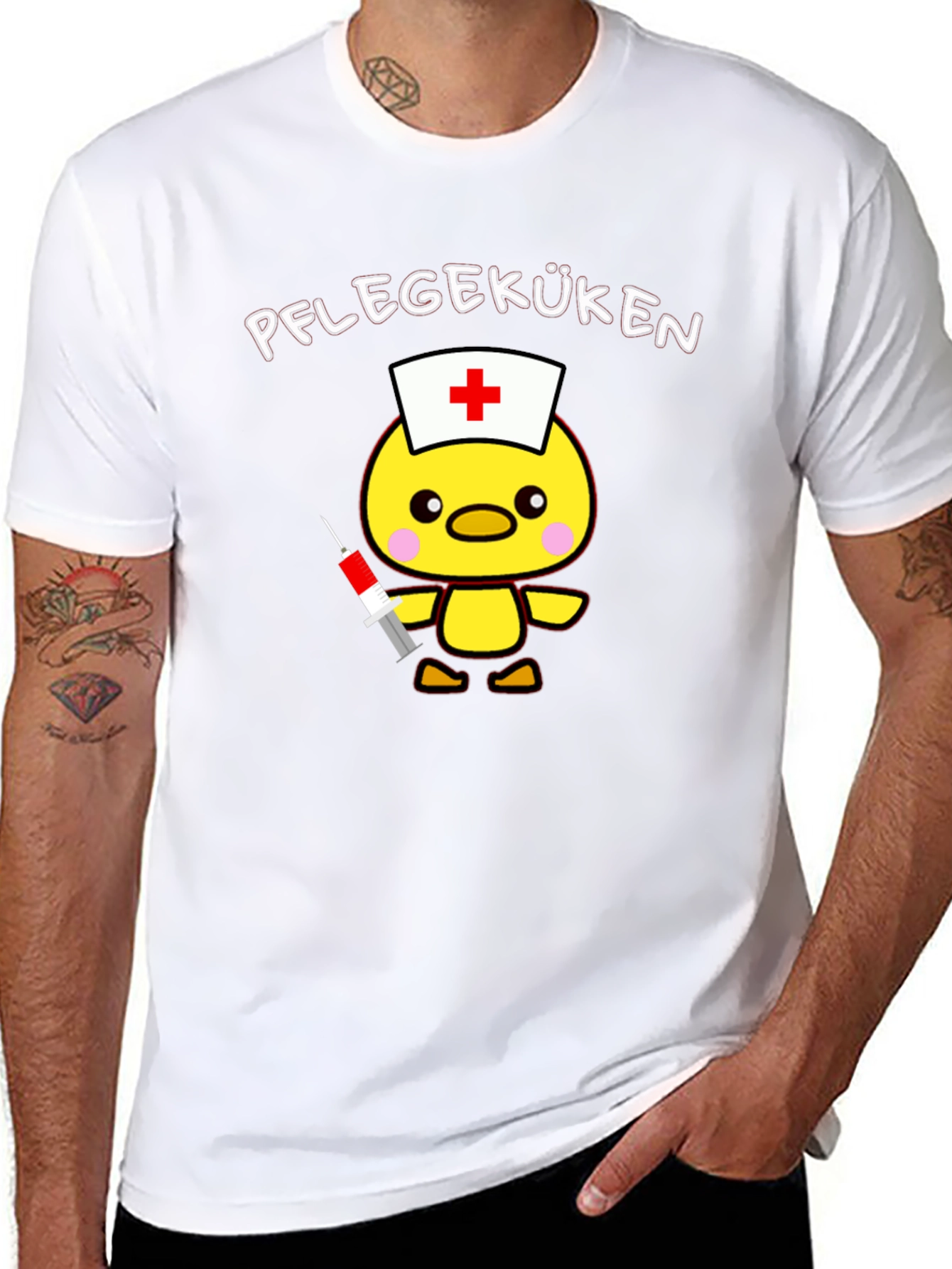 Nurse Chick T-Shirt - Caregiver Cute Cartoon Tee
