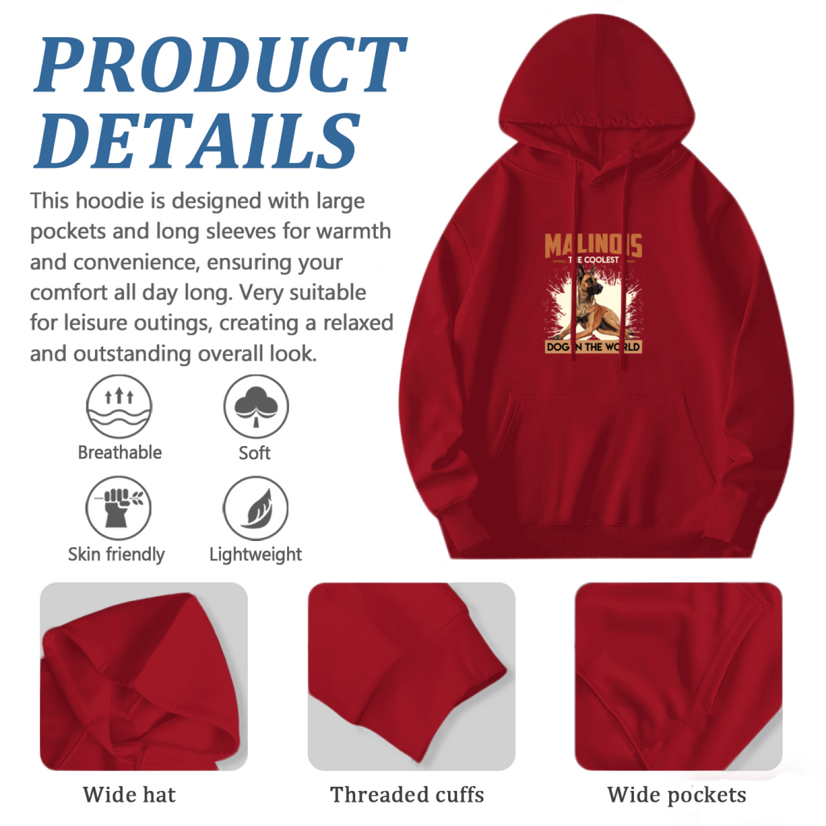 Belgian Malinois Lover Hoodie