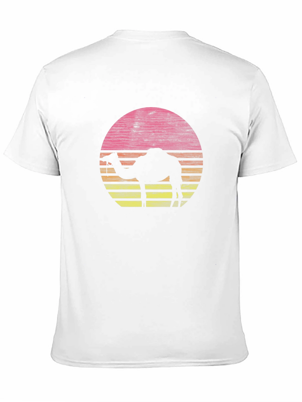 Sunset Camel Graphic Tee - Retro Style
