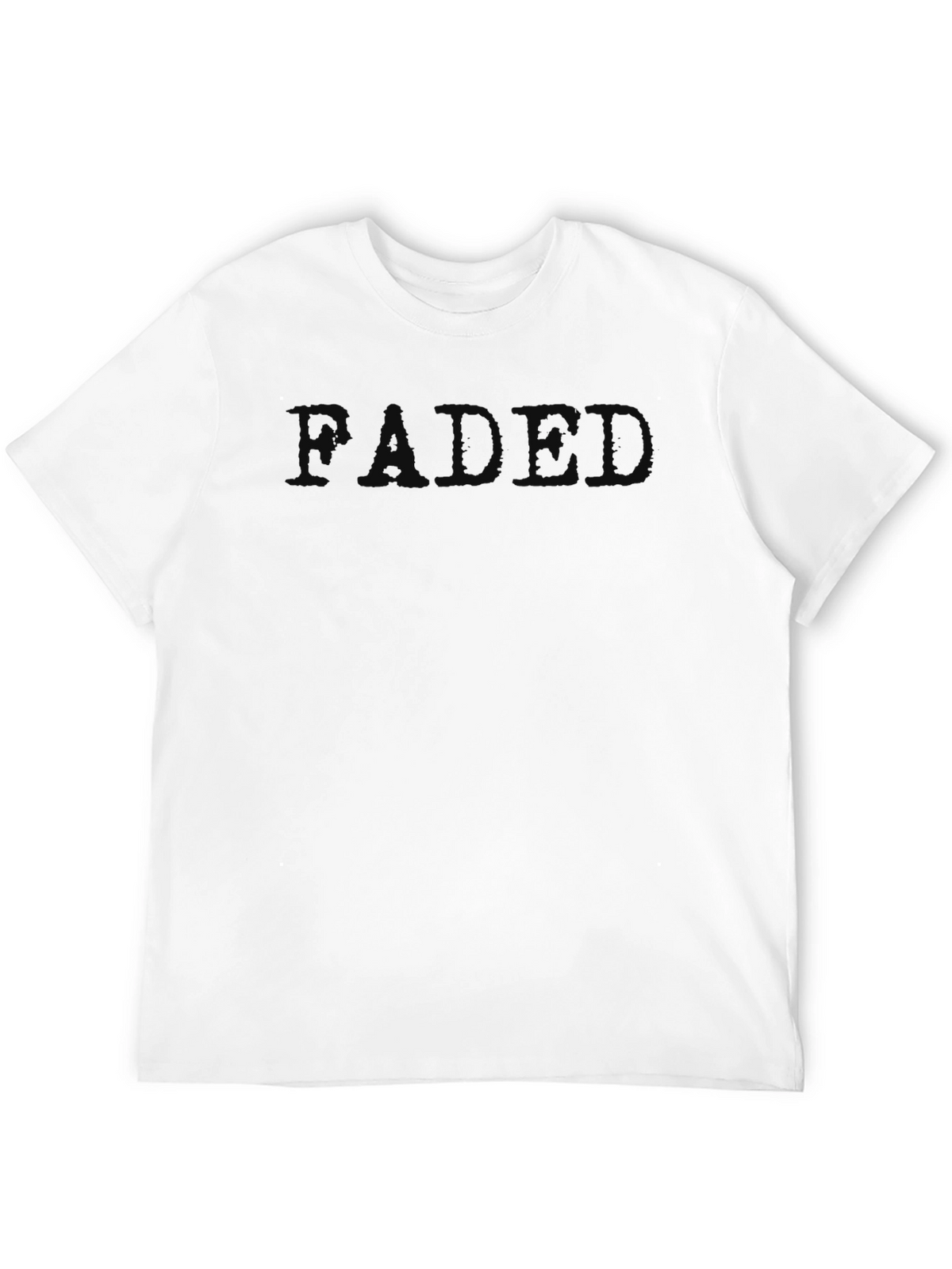 Faded Black Crew Neck T-Shirt
