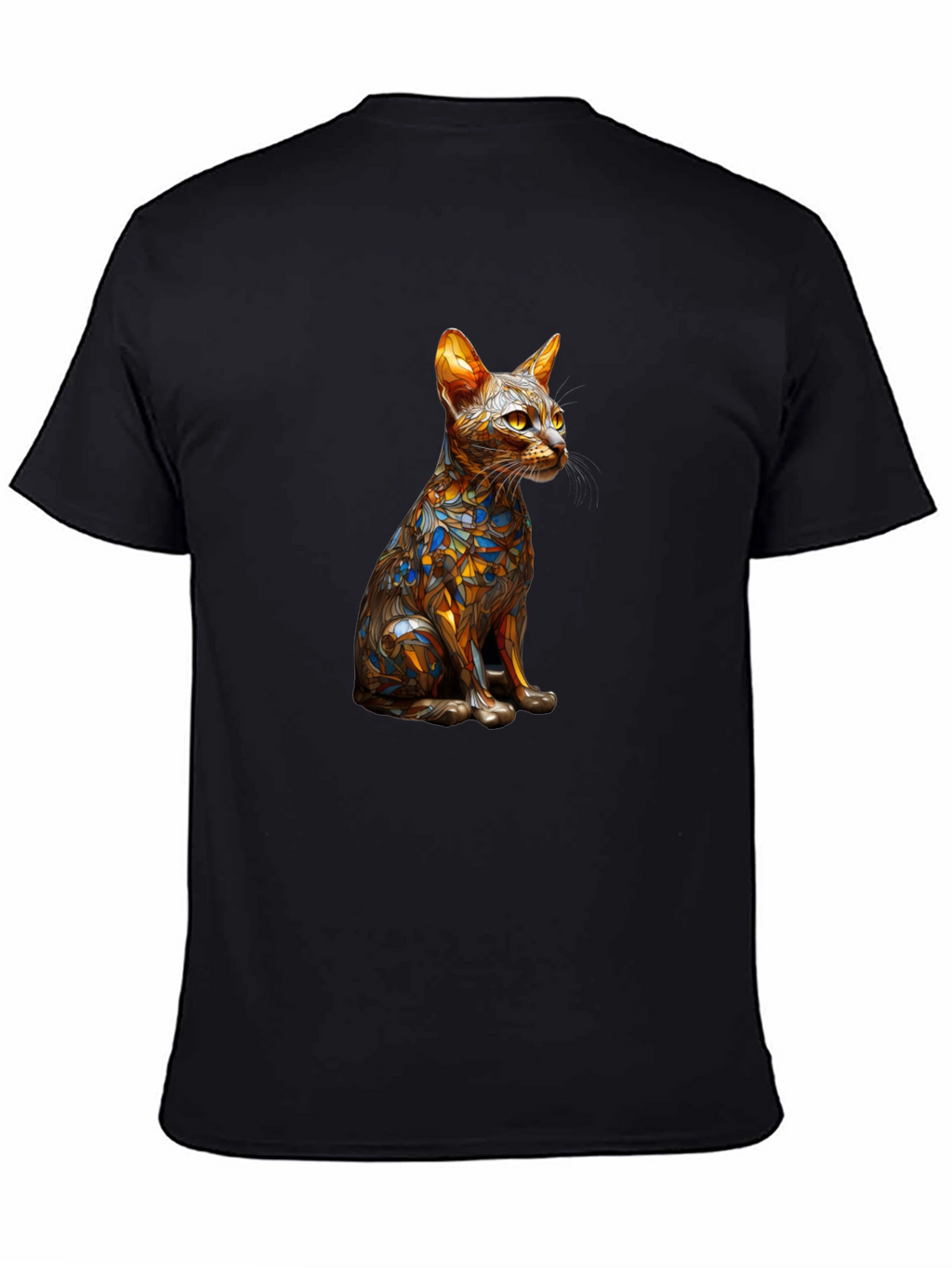 Abstract Cat Art T-Shirt