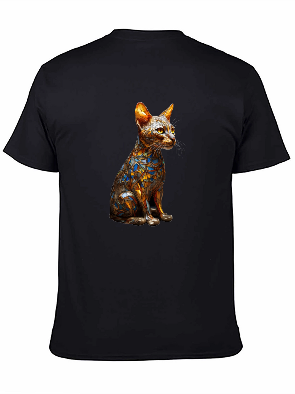 Abstract Cat Art T-Shirt