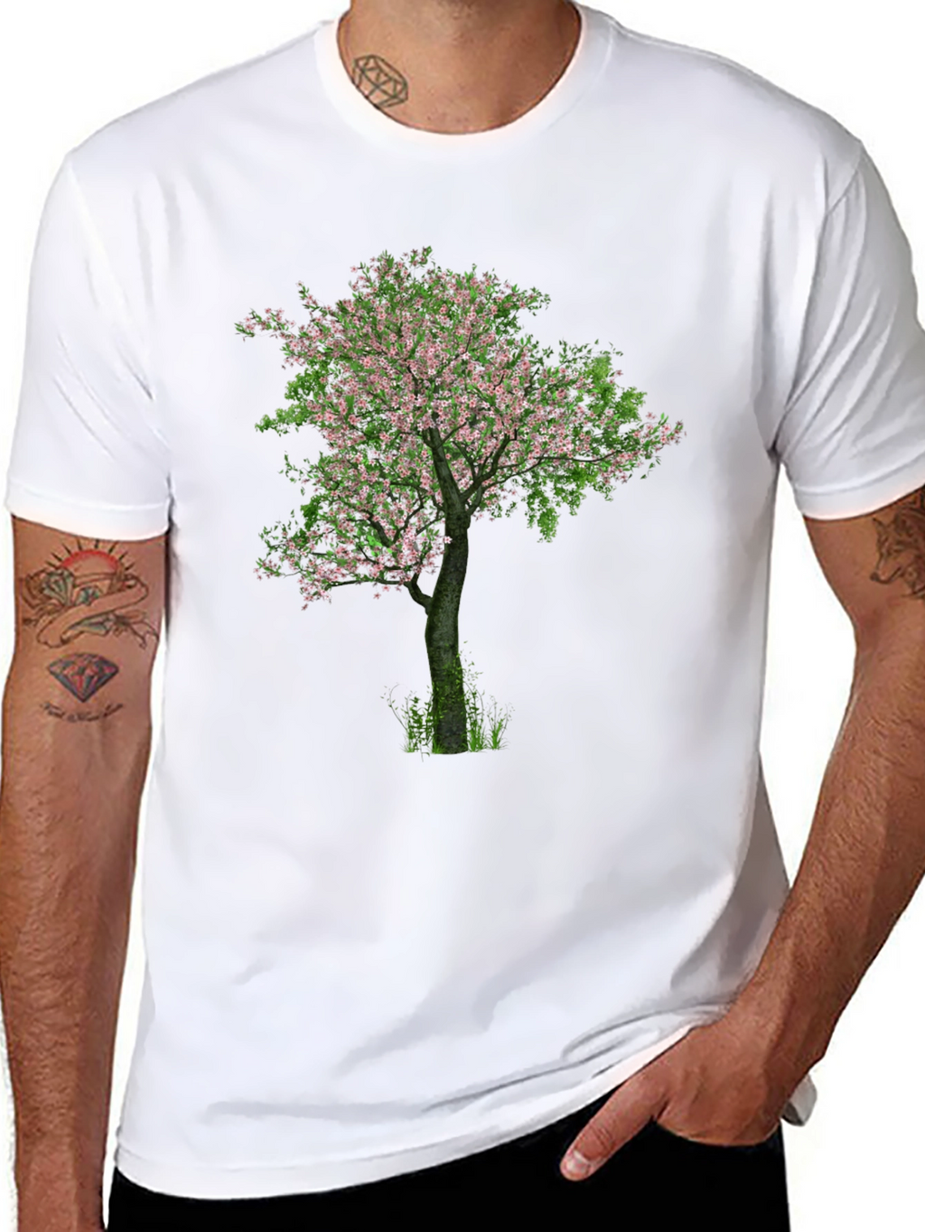 Blossom Tree Black T-Shirt