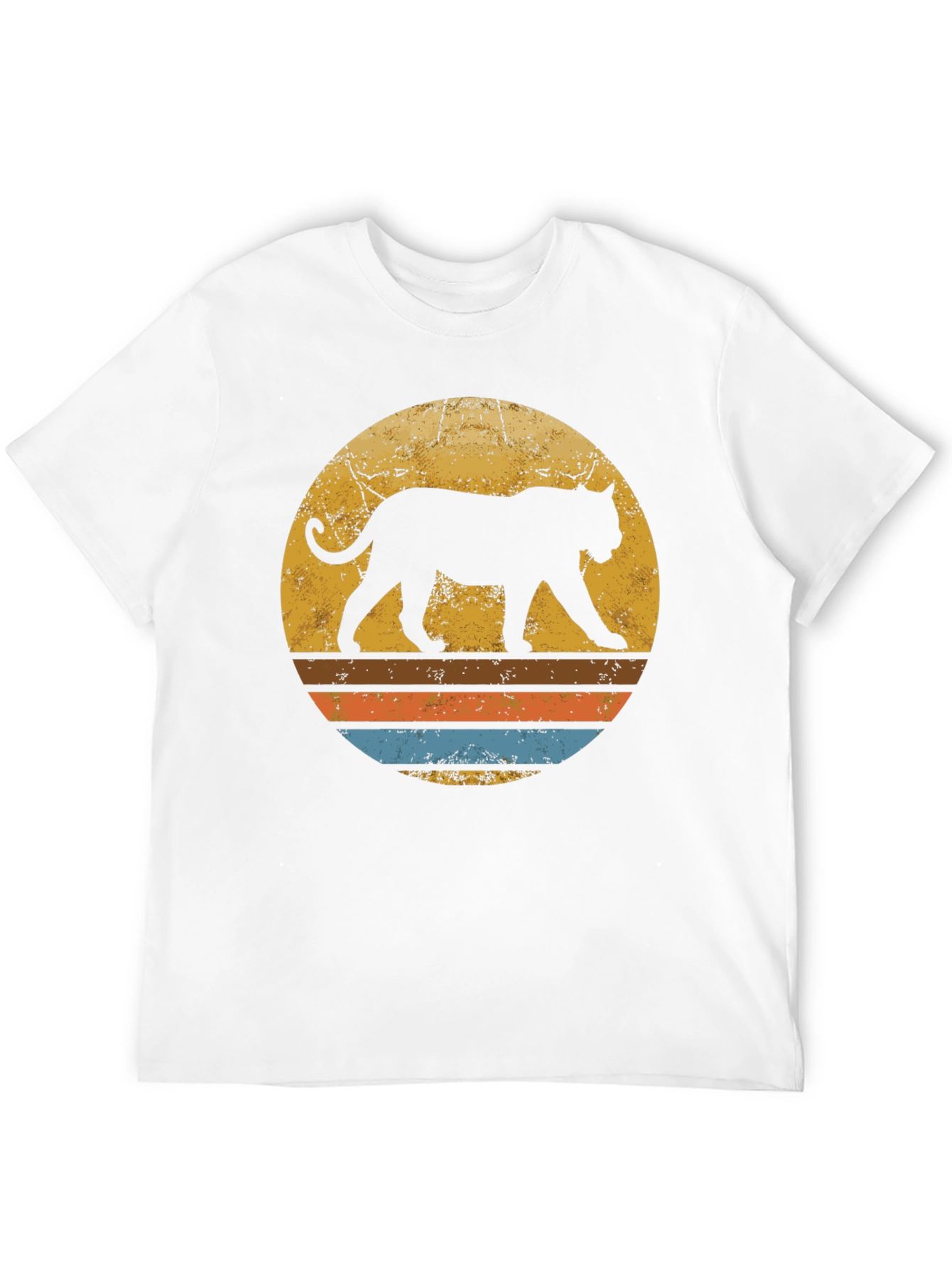 Retro Sunset Panther T-Shirt