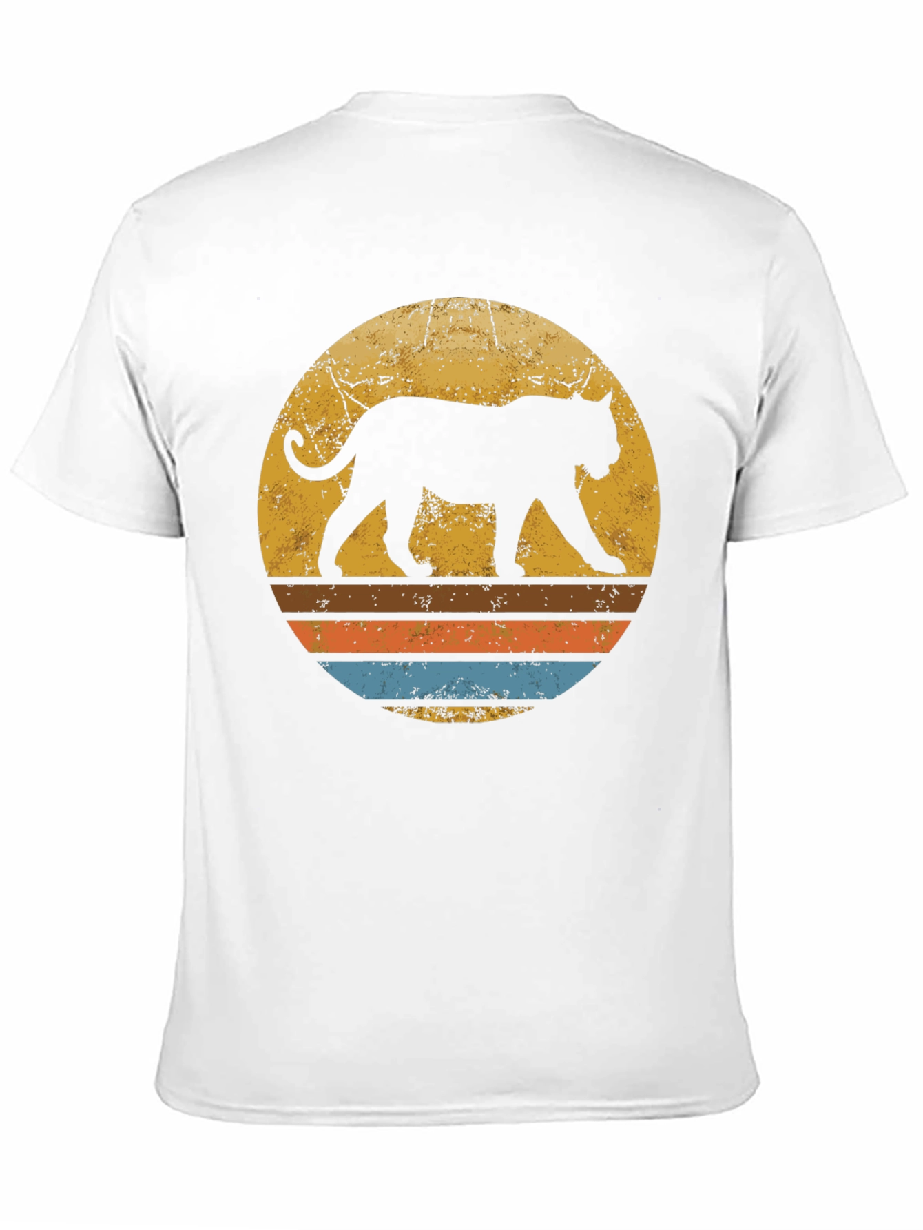 Retro Sunset Panther T-Shirt