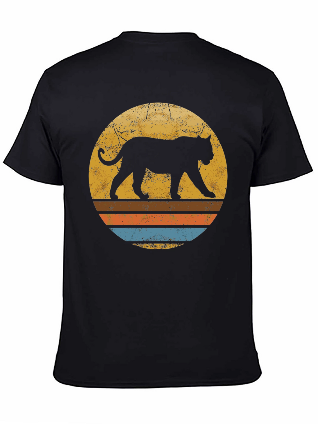 Retro Sunset Panther T-Shirt