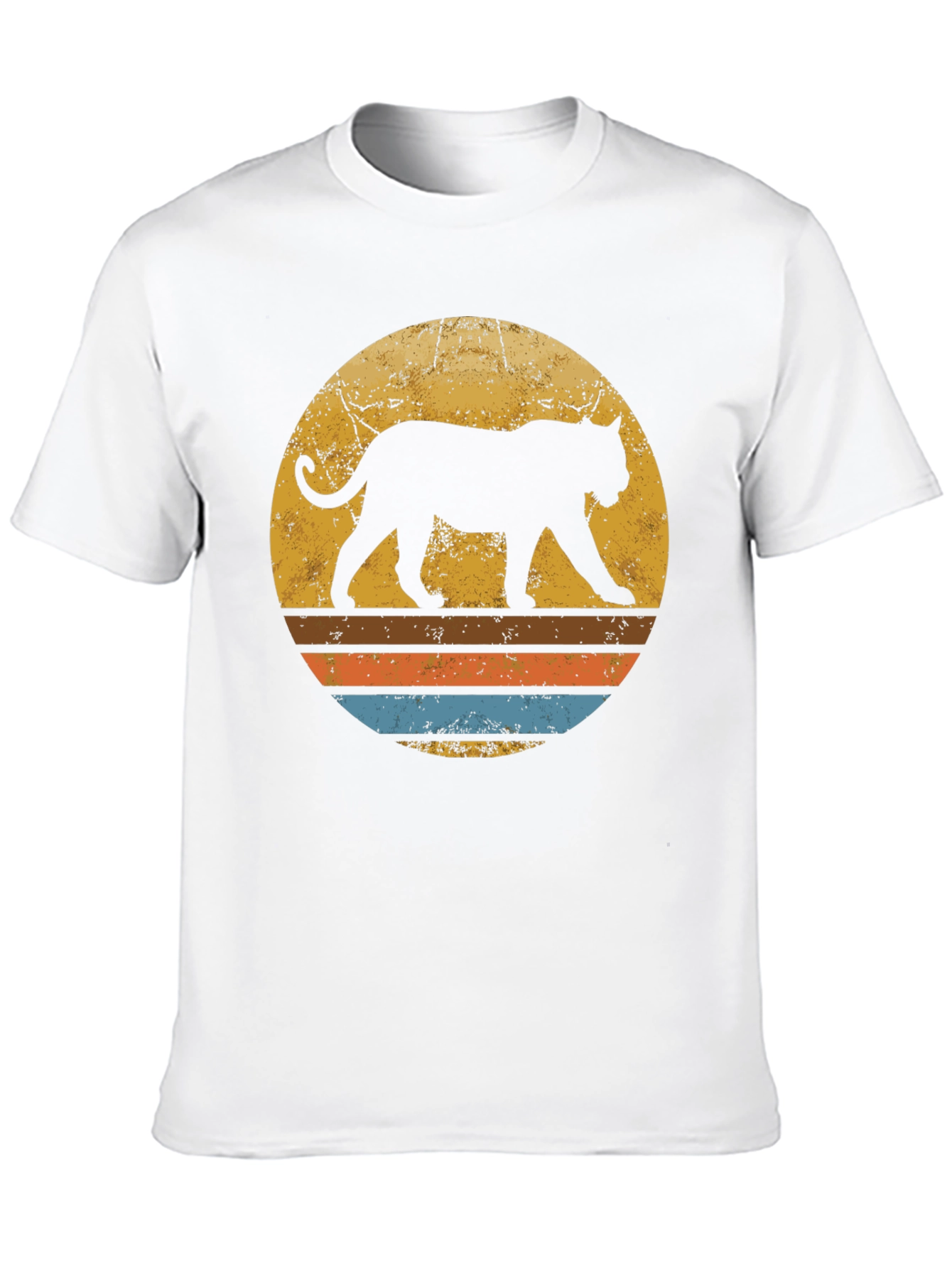 Retro Sunset Panther T-Shirt